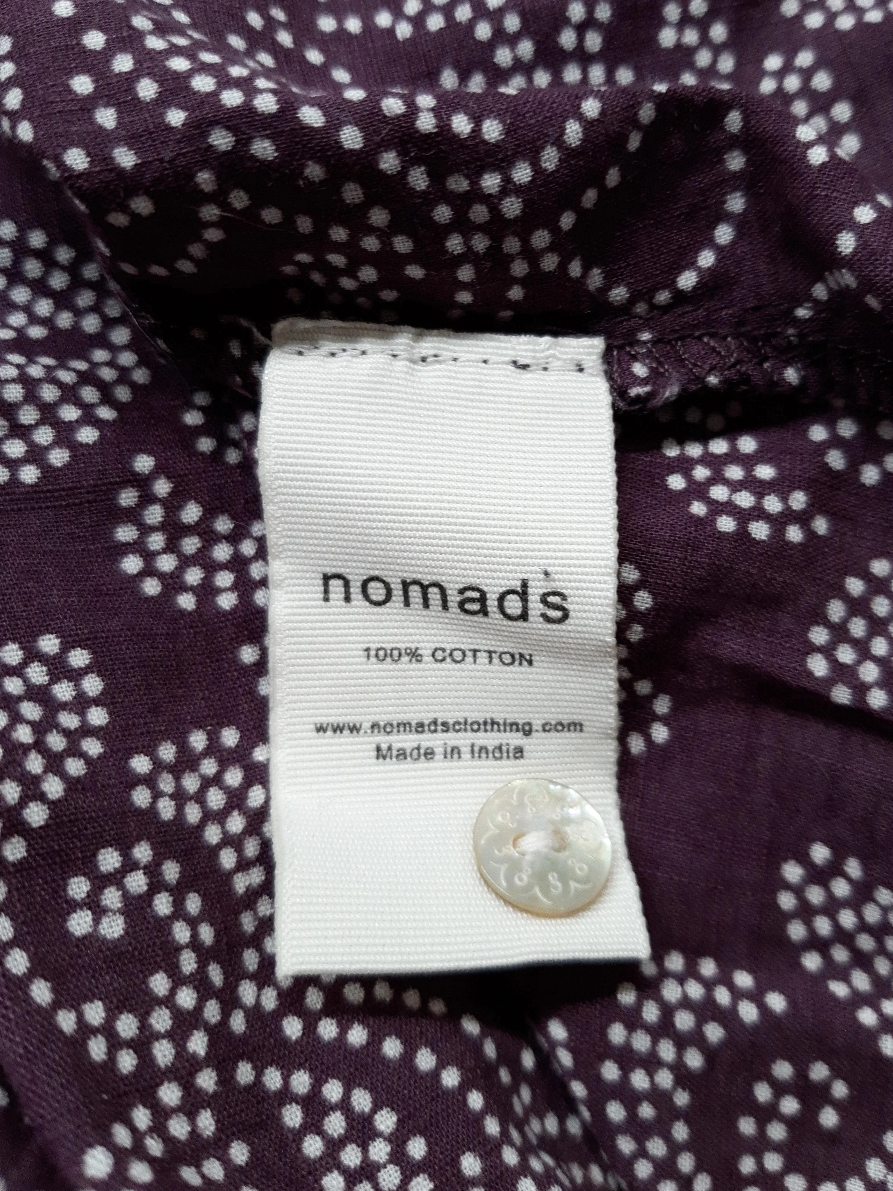 Nomads Women's Top UK 16 Purple 100% Cotton Basic - Image 6
