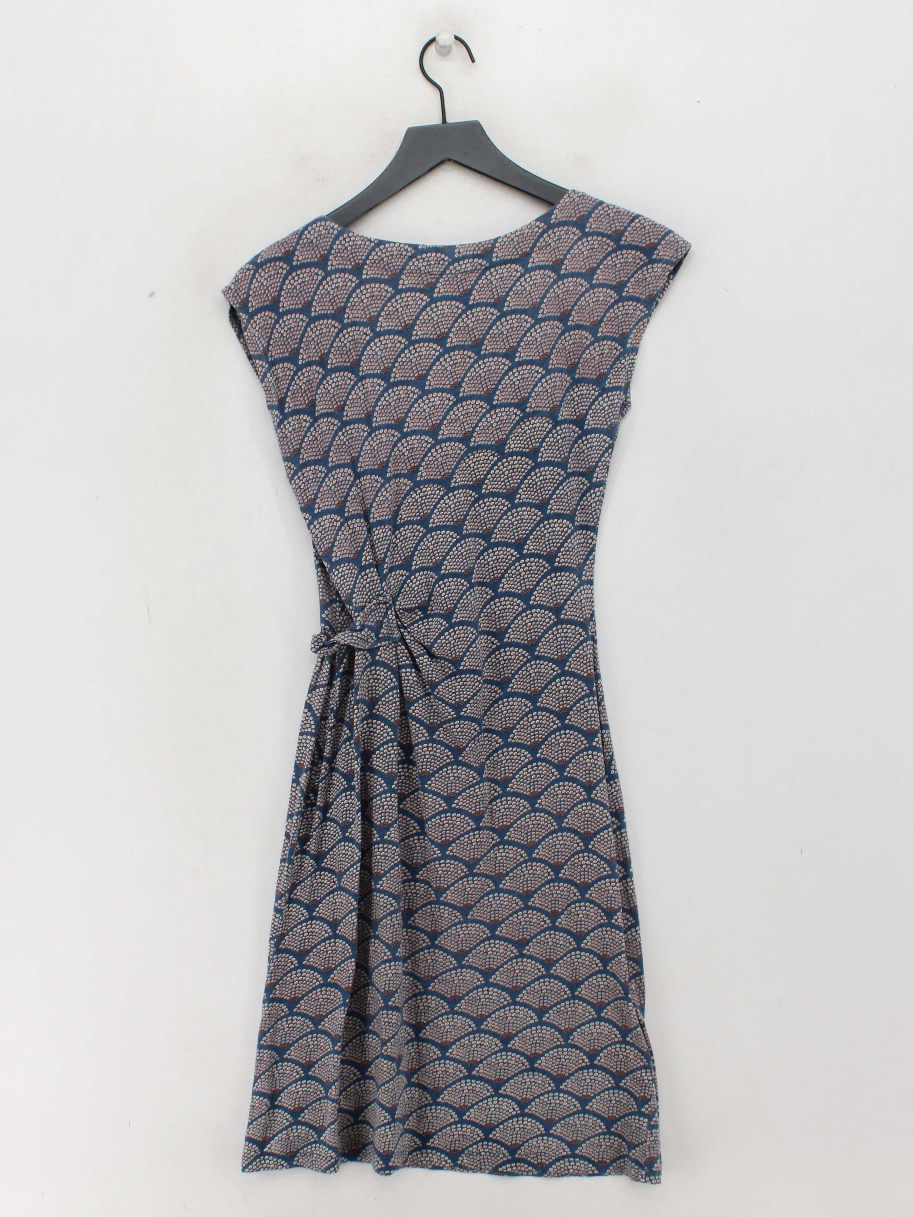 Nomads Wrap Mini Dress UK8 in Blue - Image 2