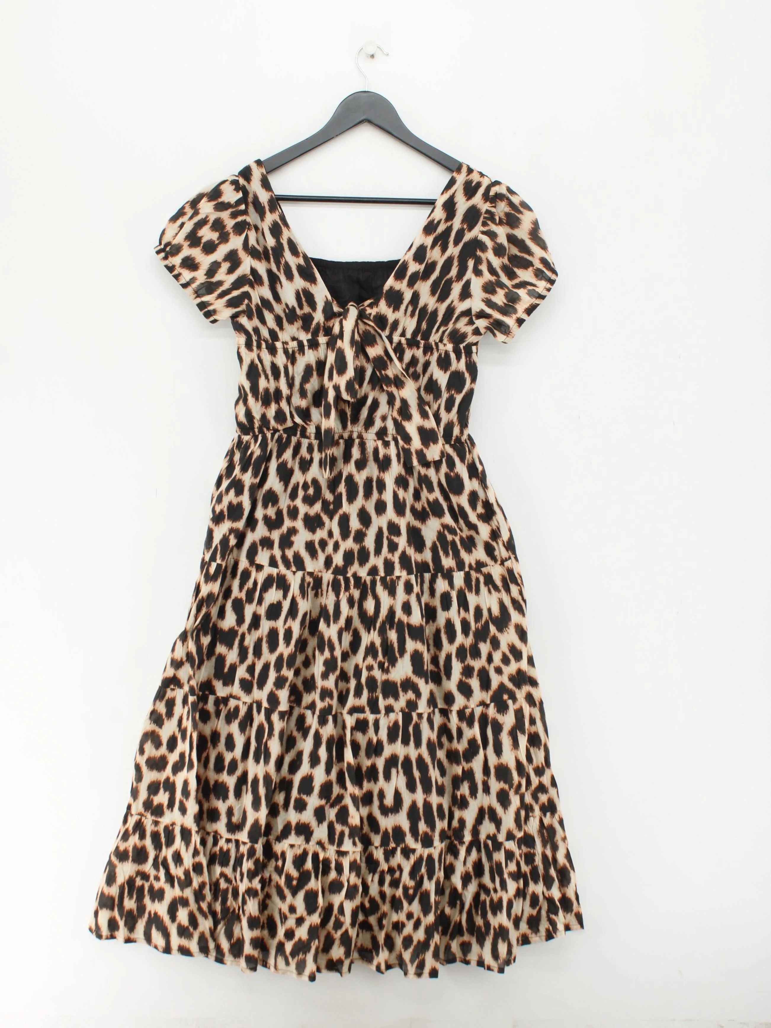 nooki A-Line Midi Dress M in Brown - Image 2