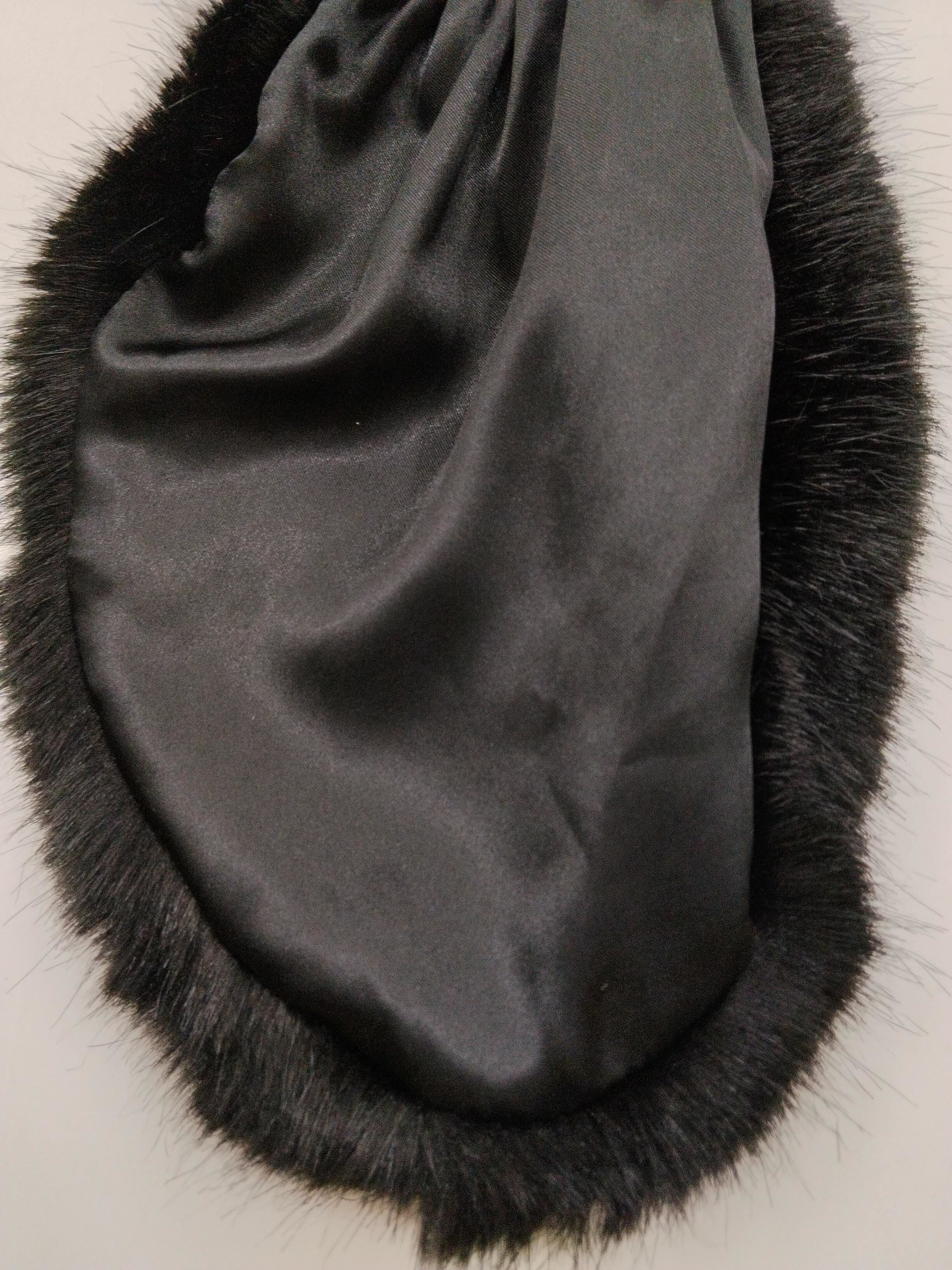 Nooki Women's Scarf Black Polyester with Acrylic Rectangle Scarf - Image 4