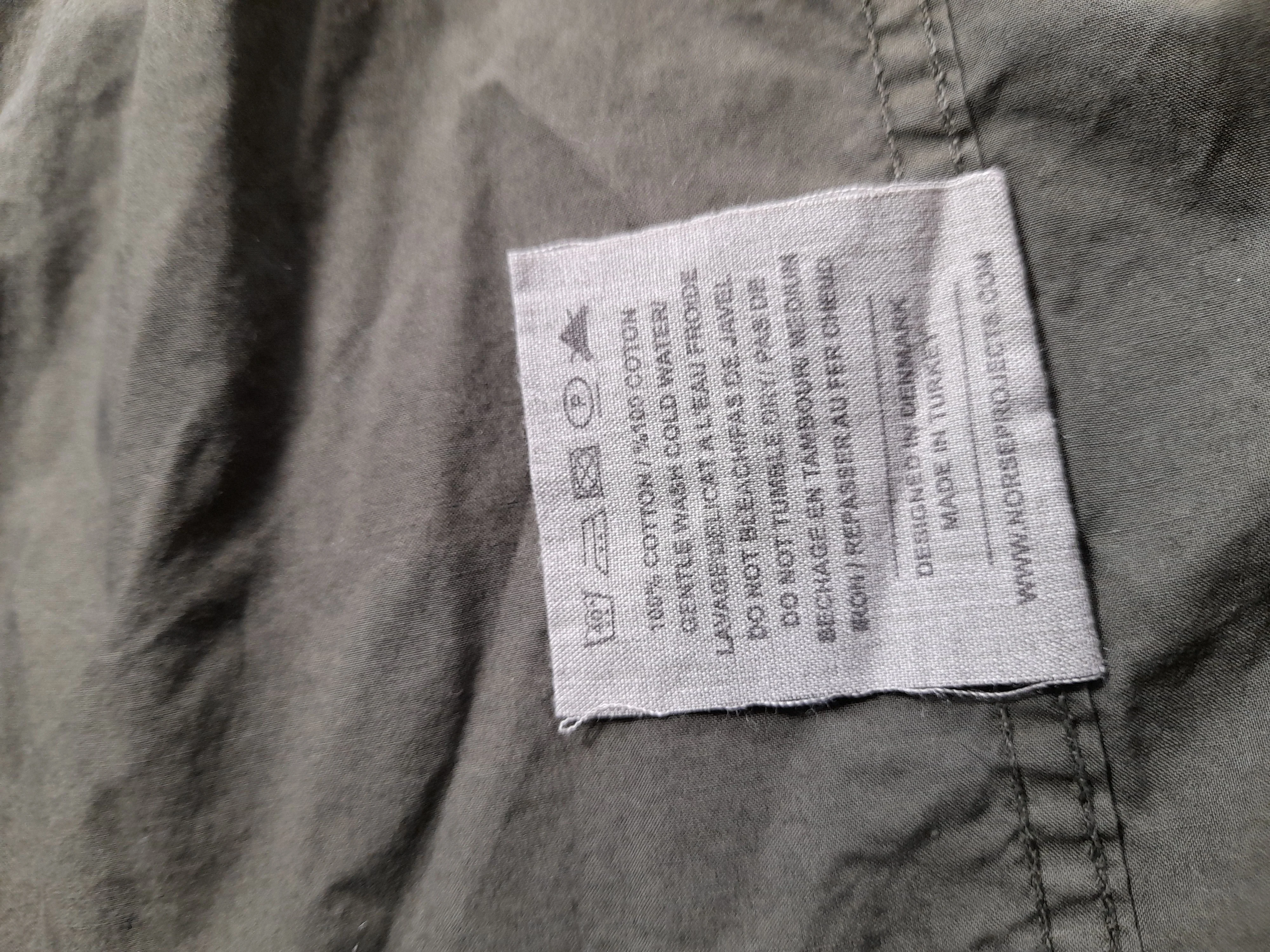 Norse Projects Men's Shirt L Green 100% Cotton Basic - Image 6