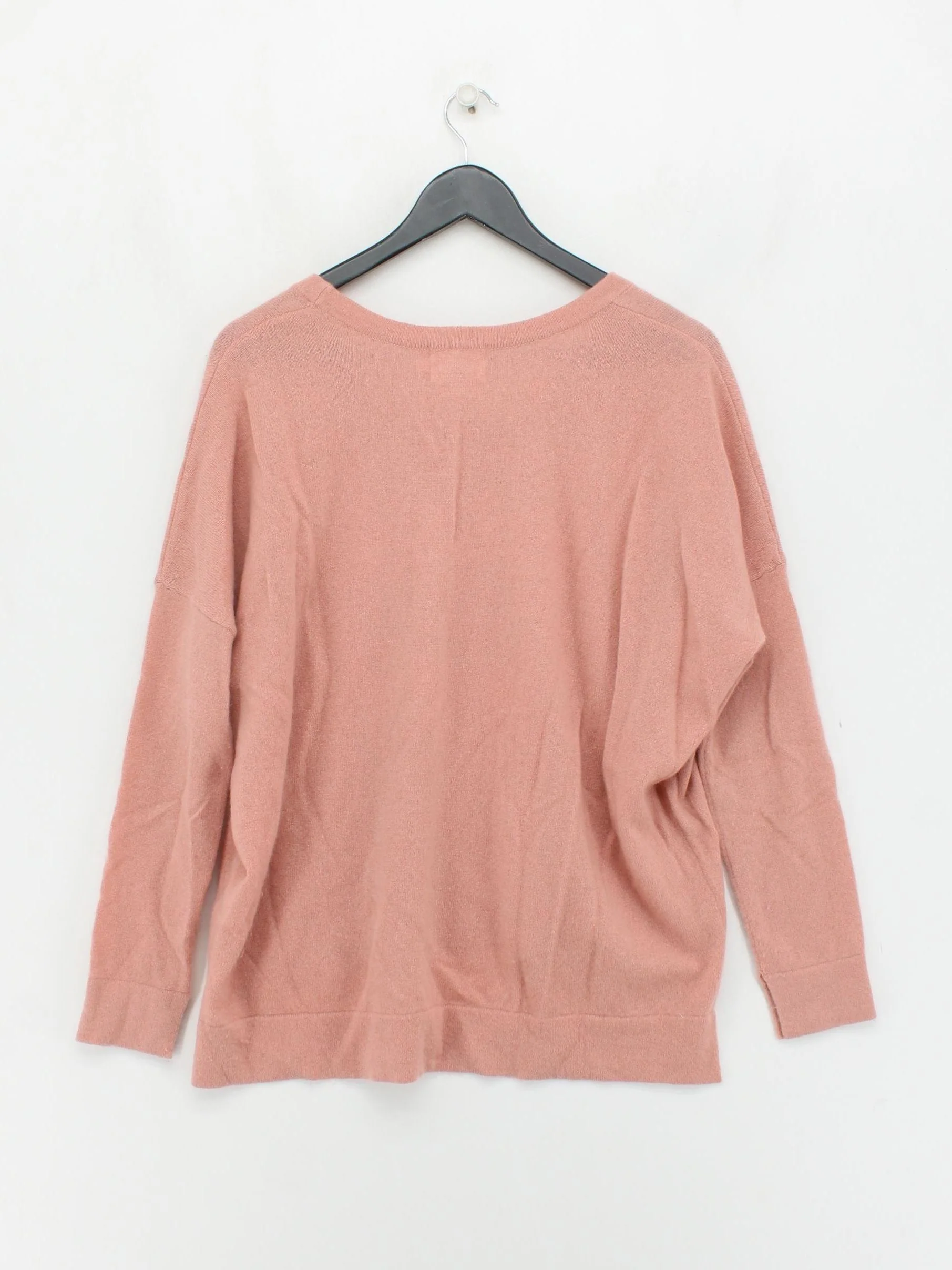 NOTSHY CASHMERE Women's Jumper M Pink Graphic 100% Cashmere Round Neck Pullover - Image 2