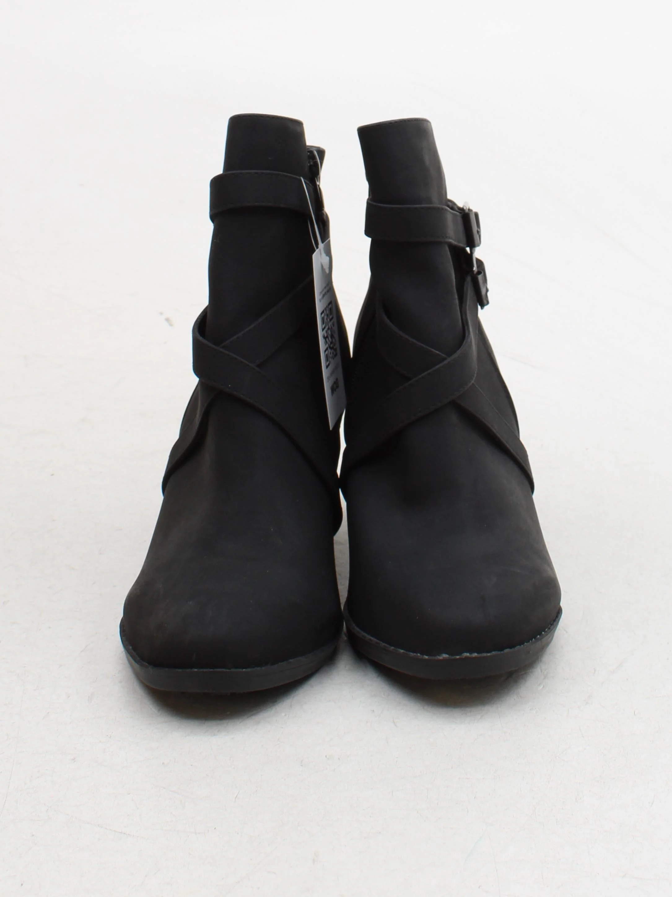 NOVO Women's Boots UK 5 Black 100% Faux Leather Combat - Image 2