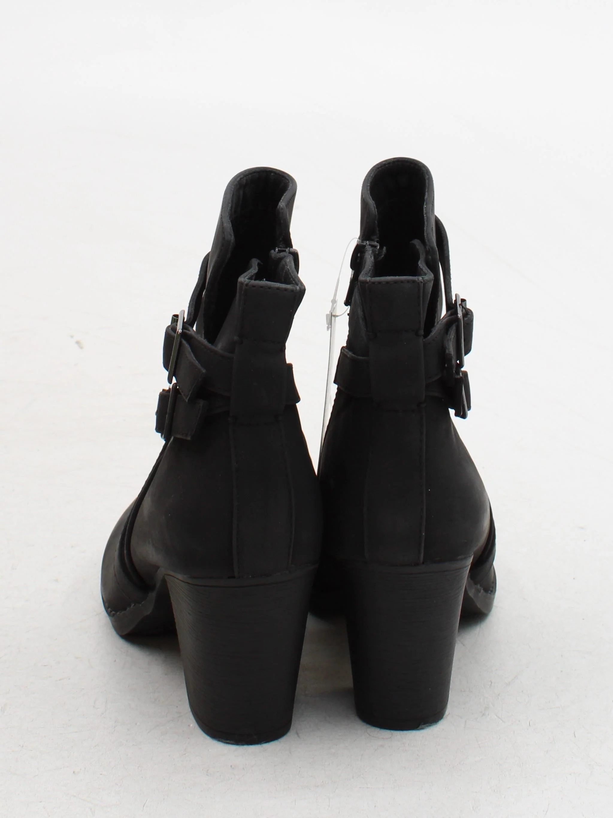 NOVO Women's Boots UK 5 Black 100% Faux Leather Combat - Image 3