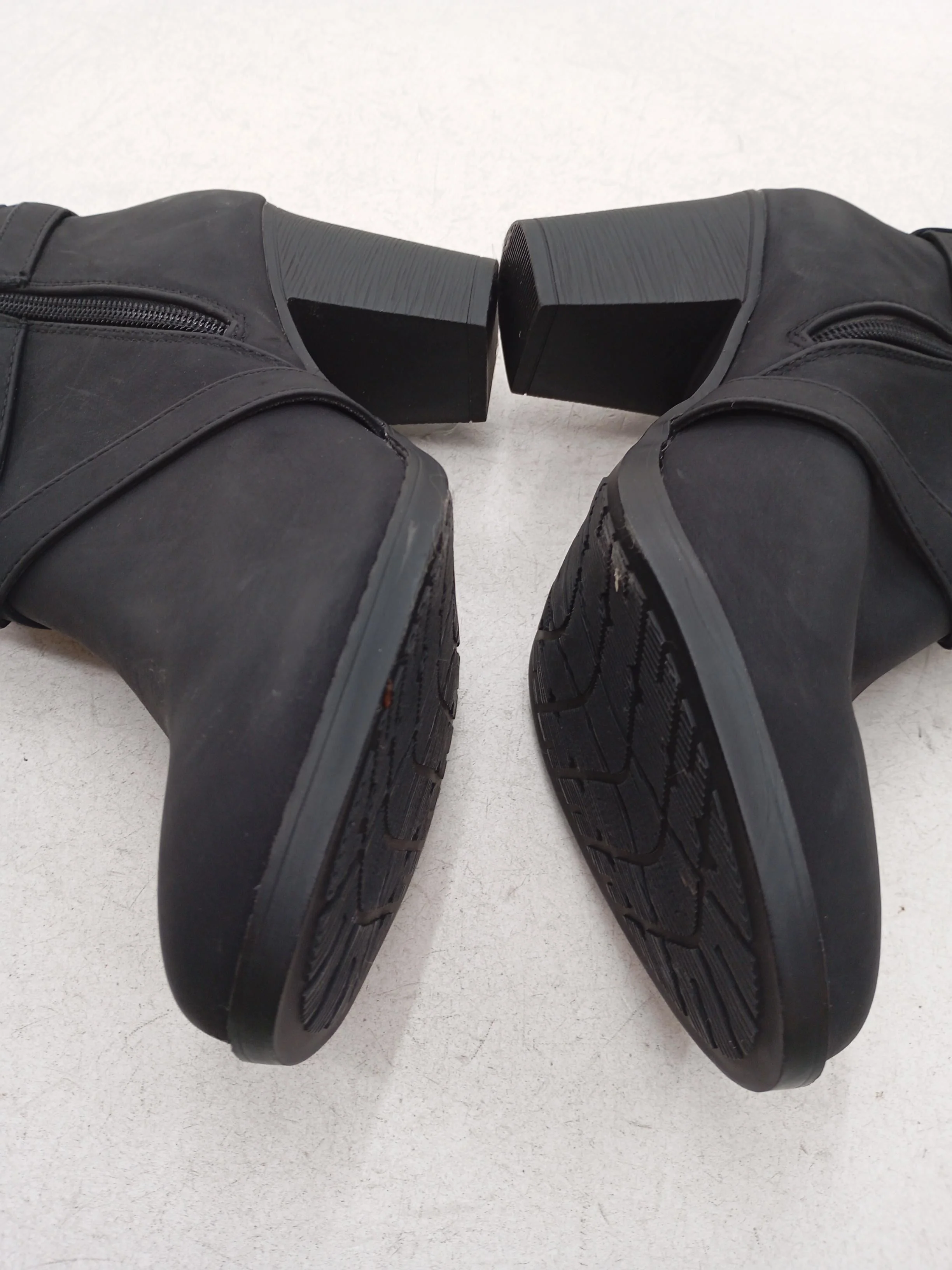 NOVO Women's Boots UK 5 Black 100% Faux Leather Combat - Image 7