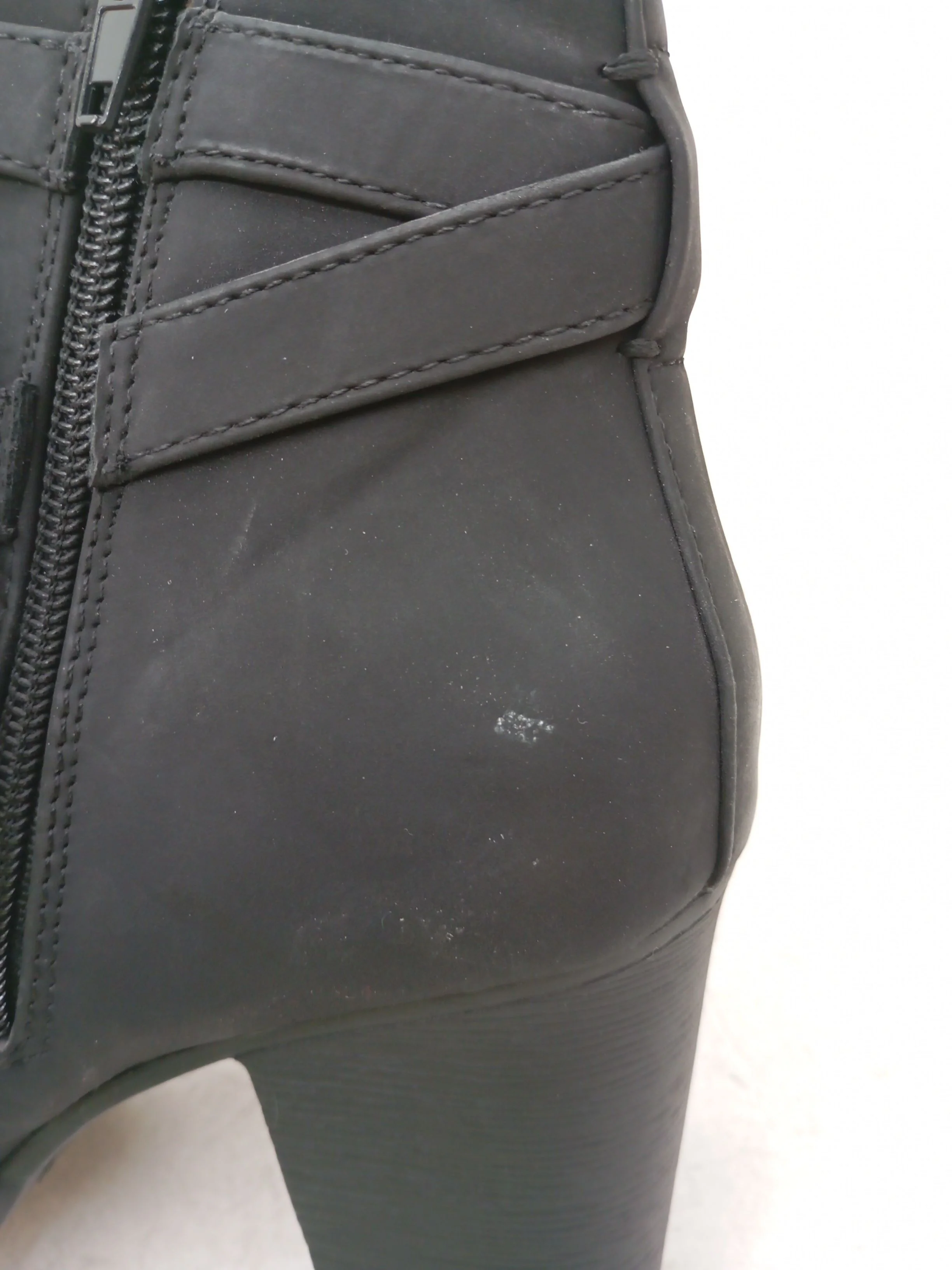 NOVO Women's Boots UK 5 Black 100% Faux Leather Combat - Image 8