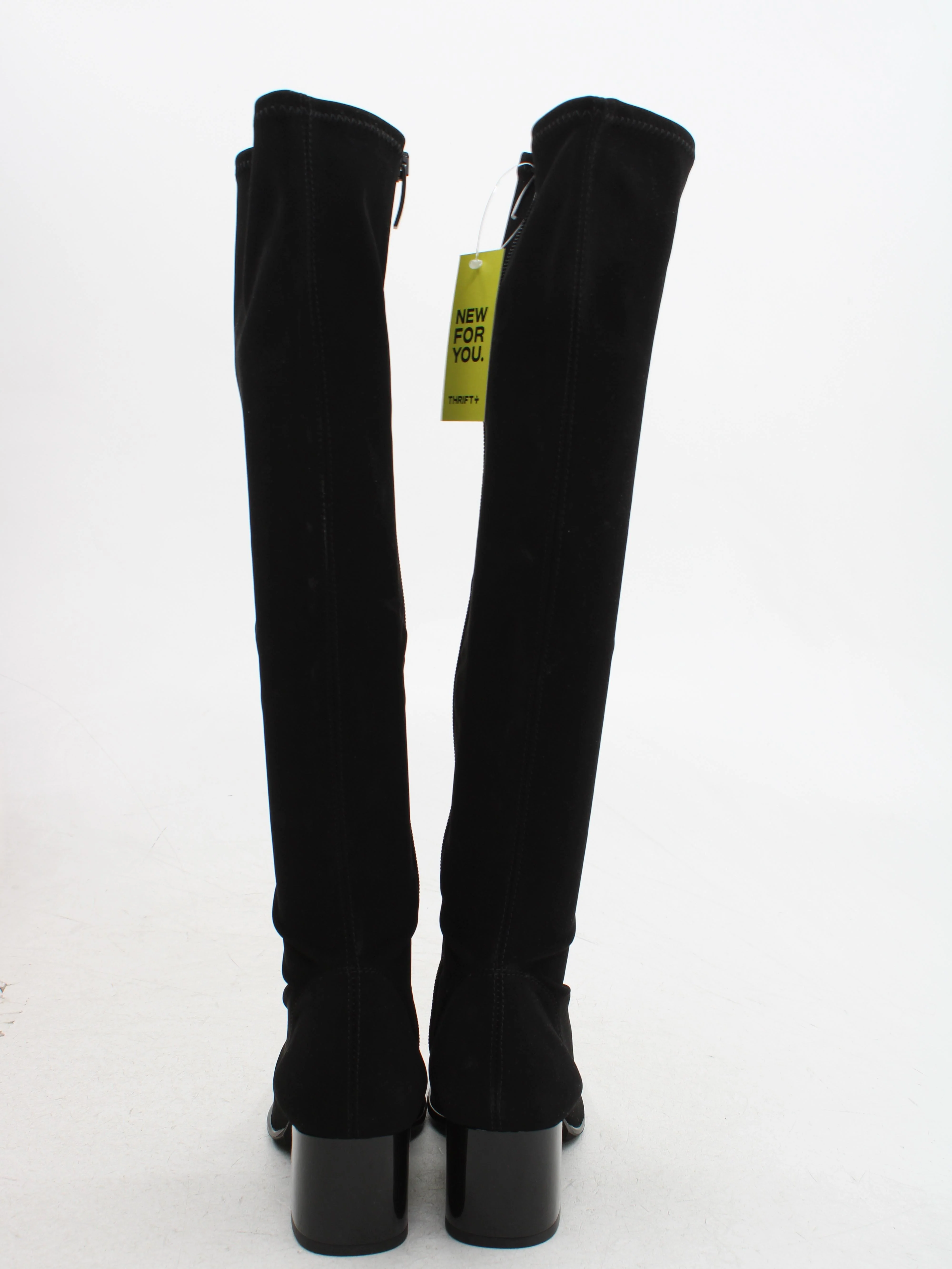 NR Rapisardi Women's Boots UK 6 Black 100% Suede Platform - Image 3