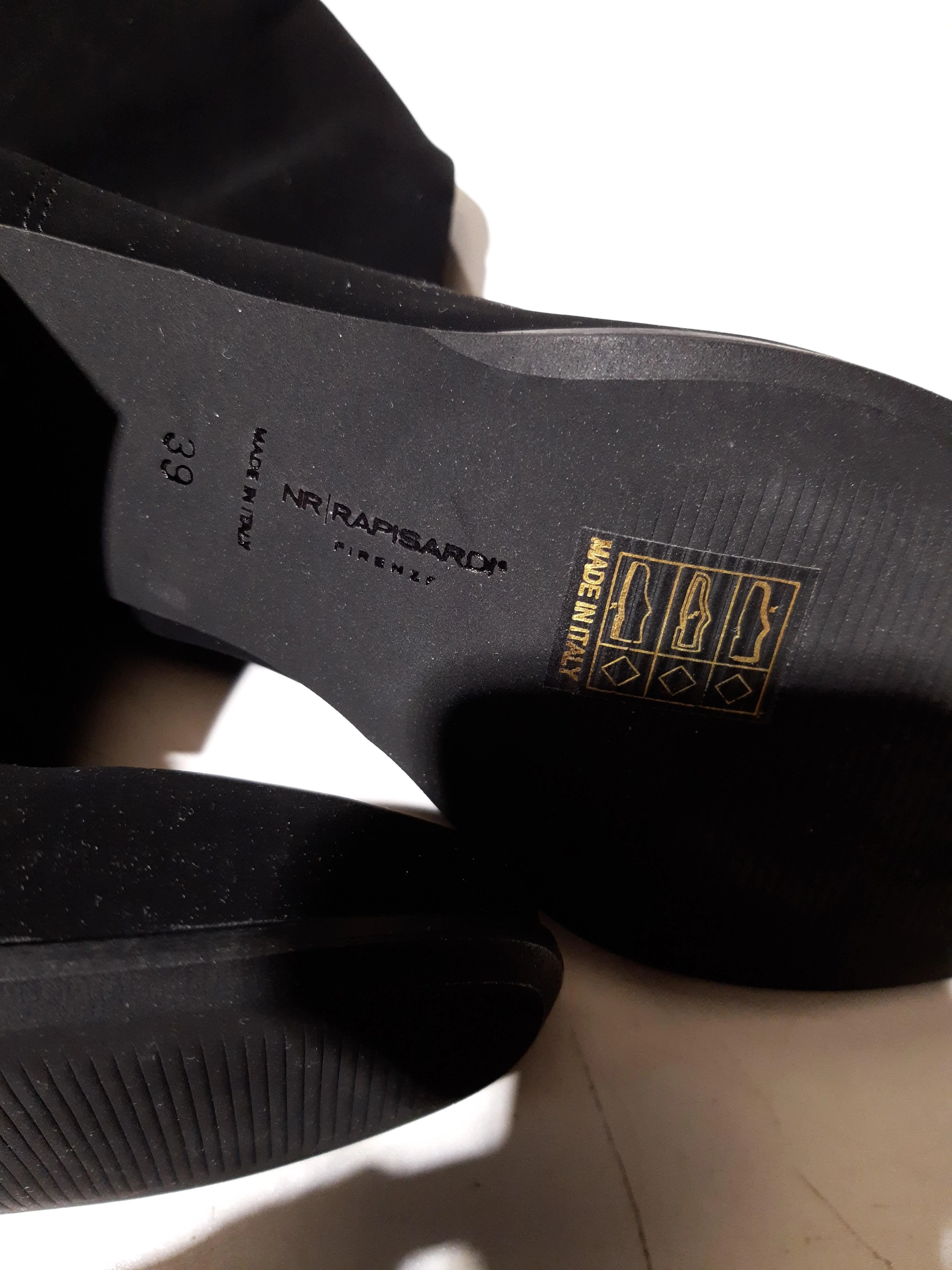 NR Rapisardi Women's Boots UK 6 Black 100% Suede Platform - Image 9