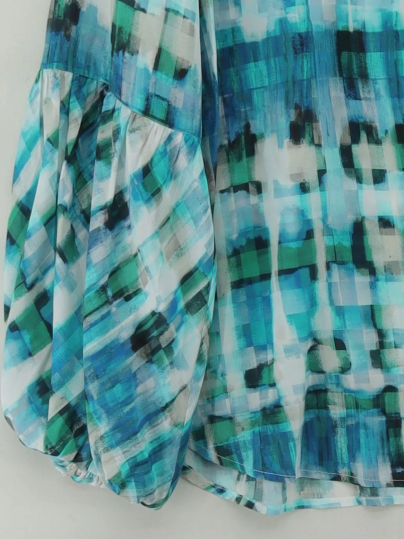 NRBY Women's Top M Multi 100% Silk Basic New with tags - Image 4