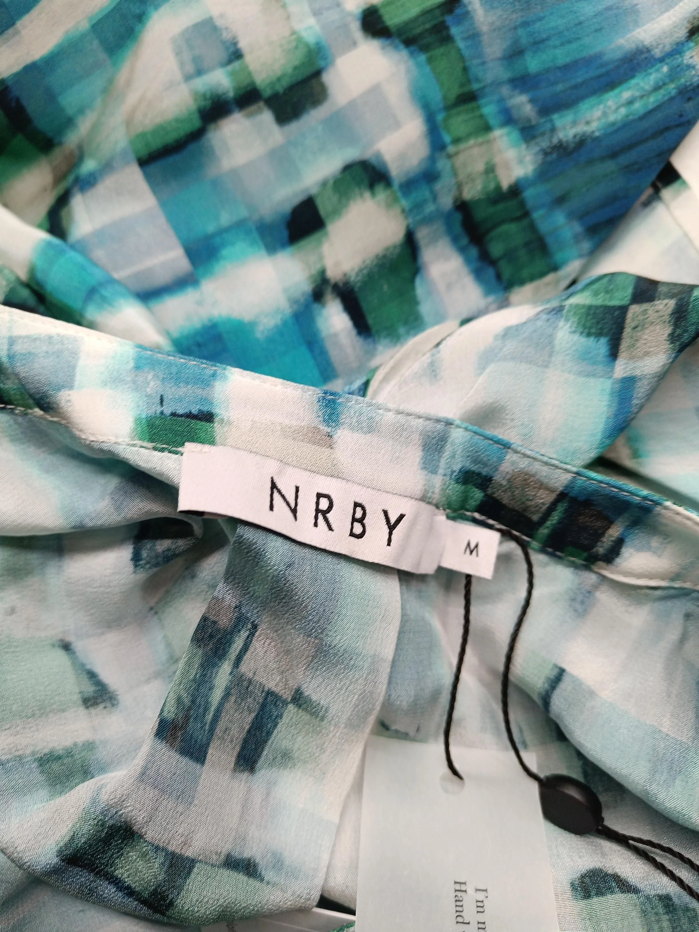 NRBY Women's Top M Multi 100% Silk Basic New with tags - Image 5