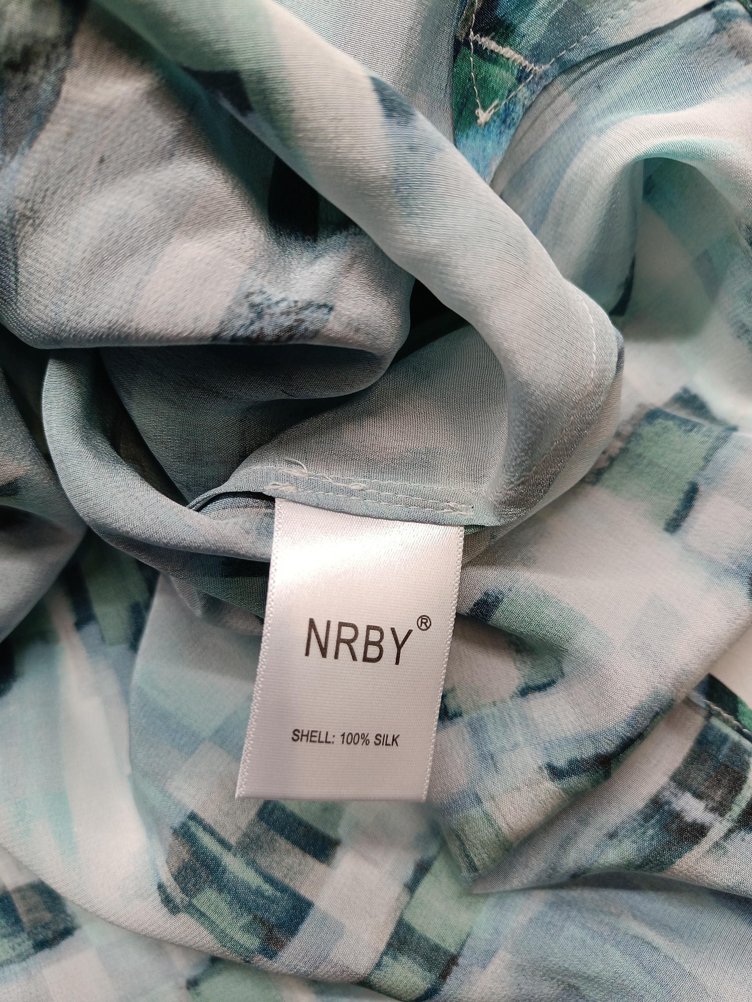 NRBY Women's Top M Multi 100% Silk Basic New with tags - Image 6