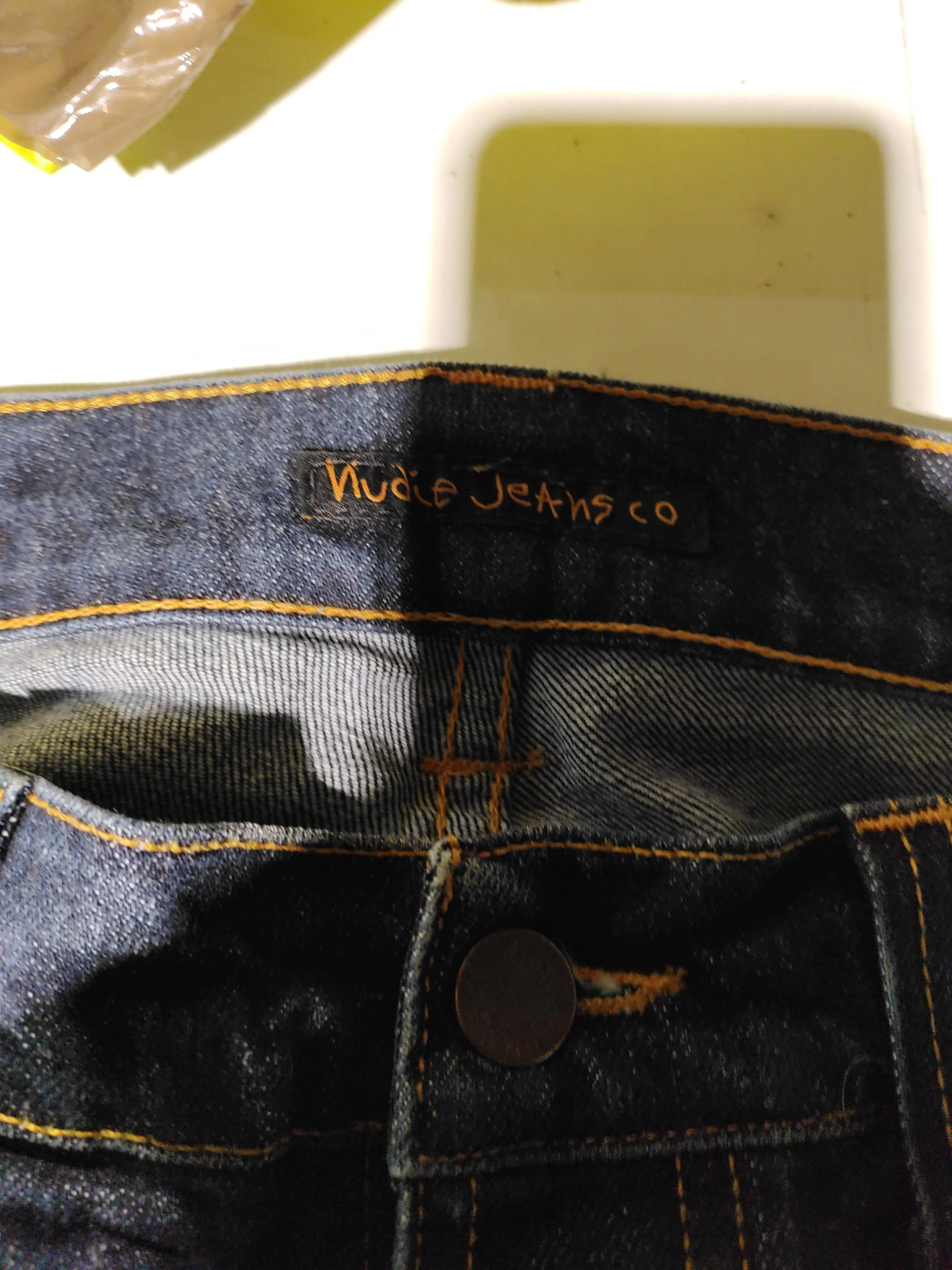 Nudie Jeans Men's Jeans L Blue Cotton with Elastane Straight - Image 6