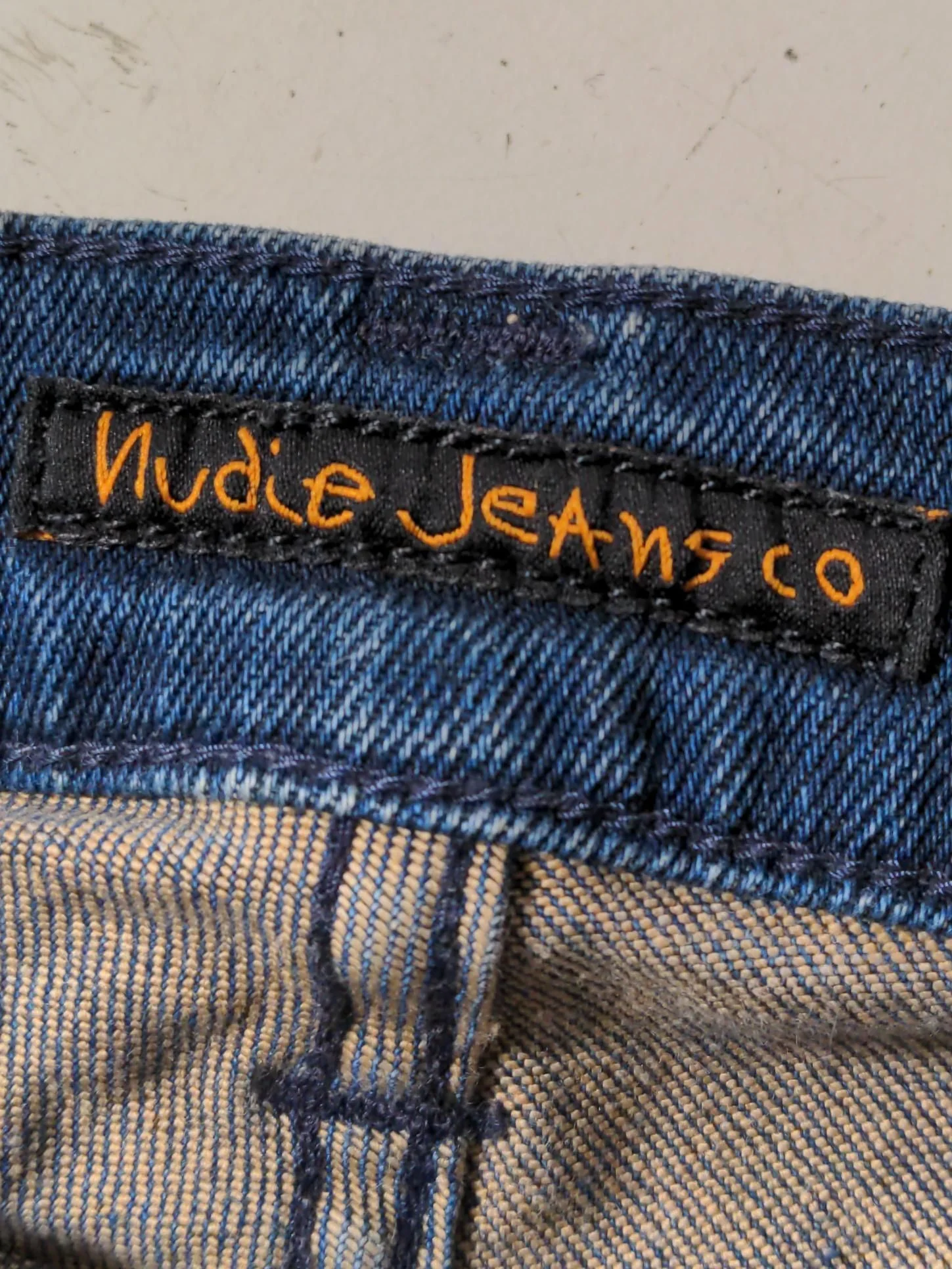 Nudie Jeans Men's Jeans L Blue Cotton with Elastane Straight - Image 6
