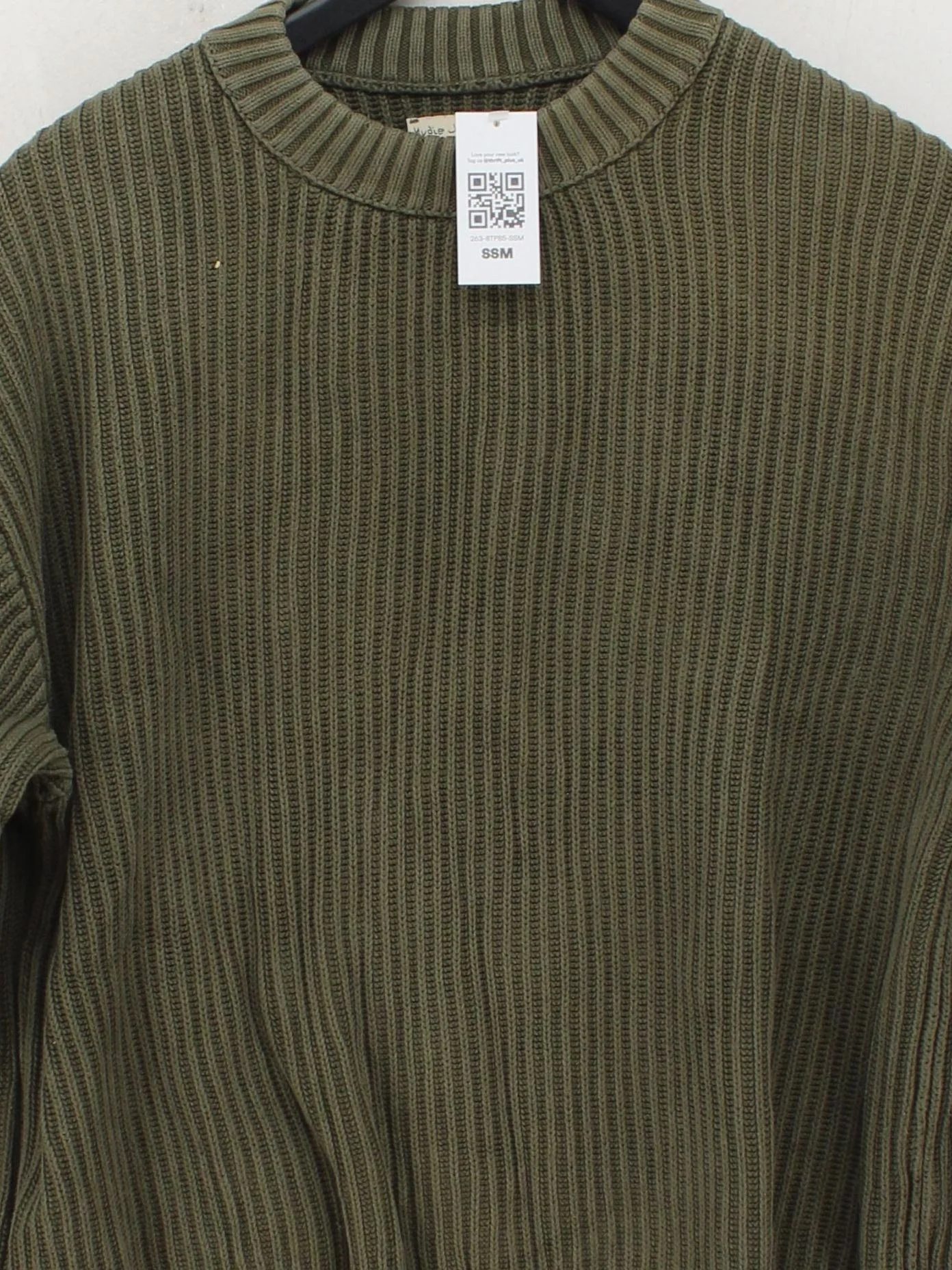Nudie Jeans Men's Jumper M Green 100% Cotton Crew Neck Pullover - Image 3
