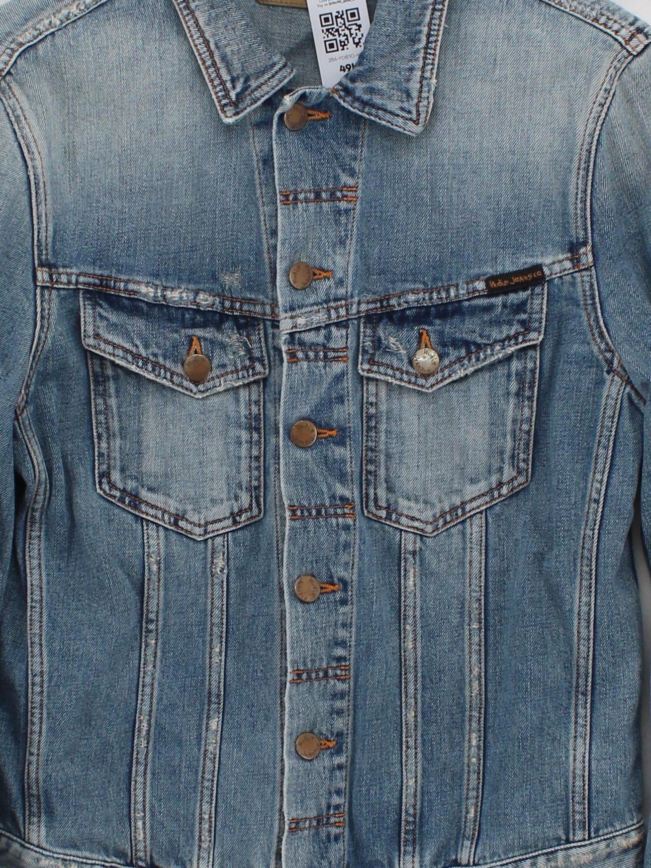 Nudie Jeans Motorcycle Jacket jacket blue - Image 3
