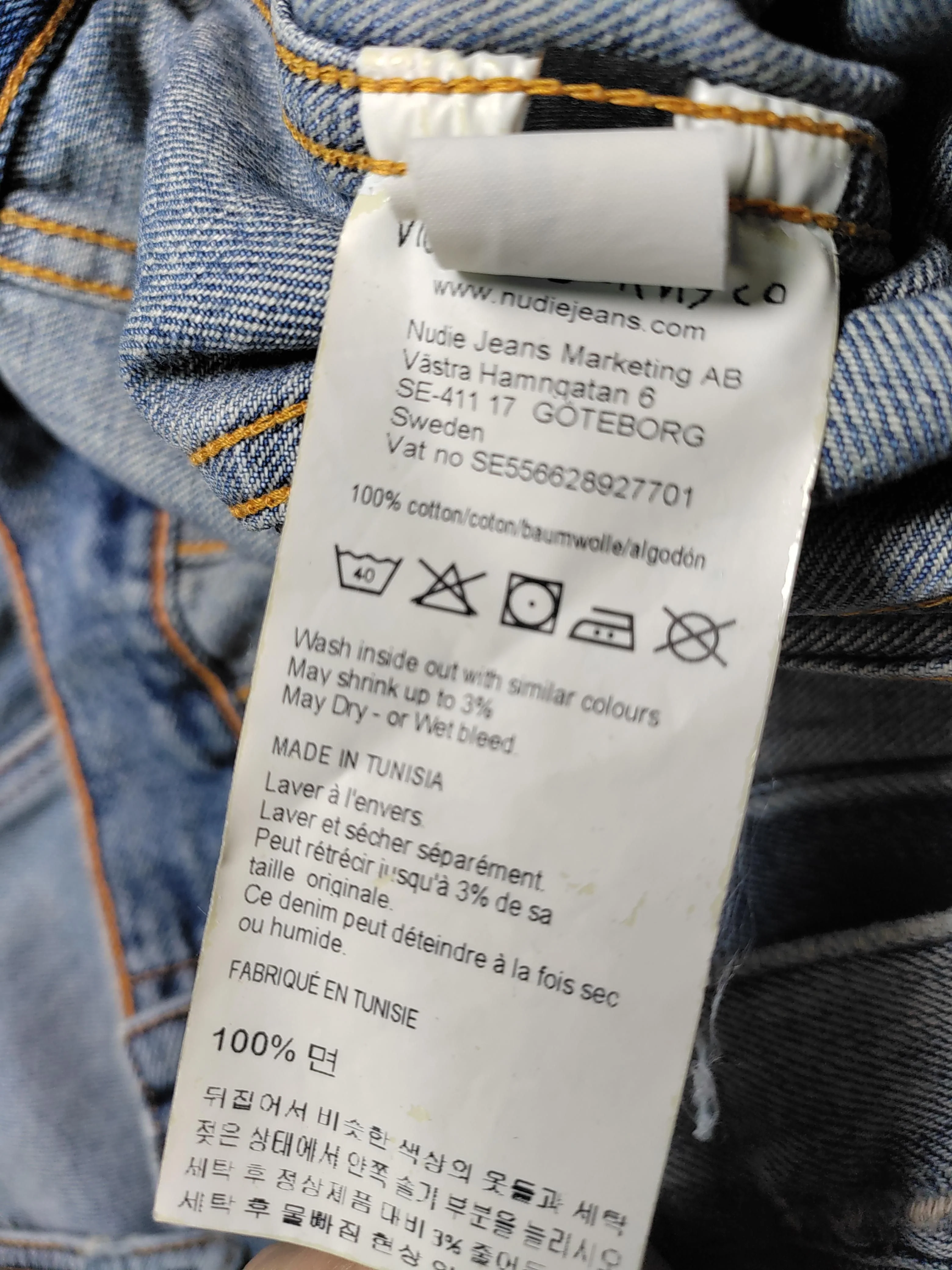Nudie Jeans Motorcycle Jacket jacket blue - Image 6