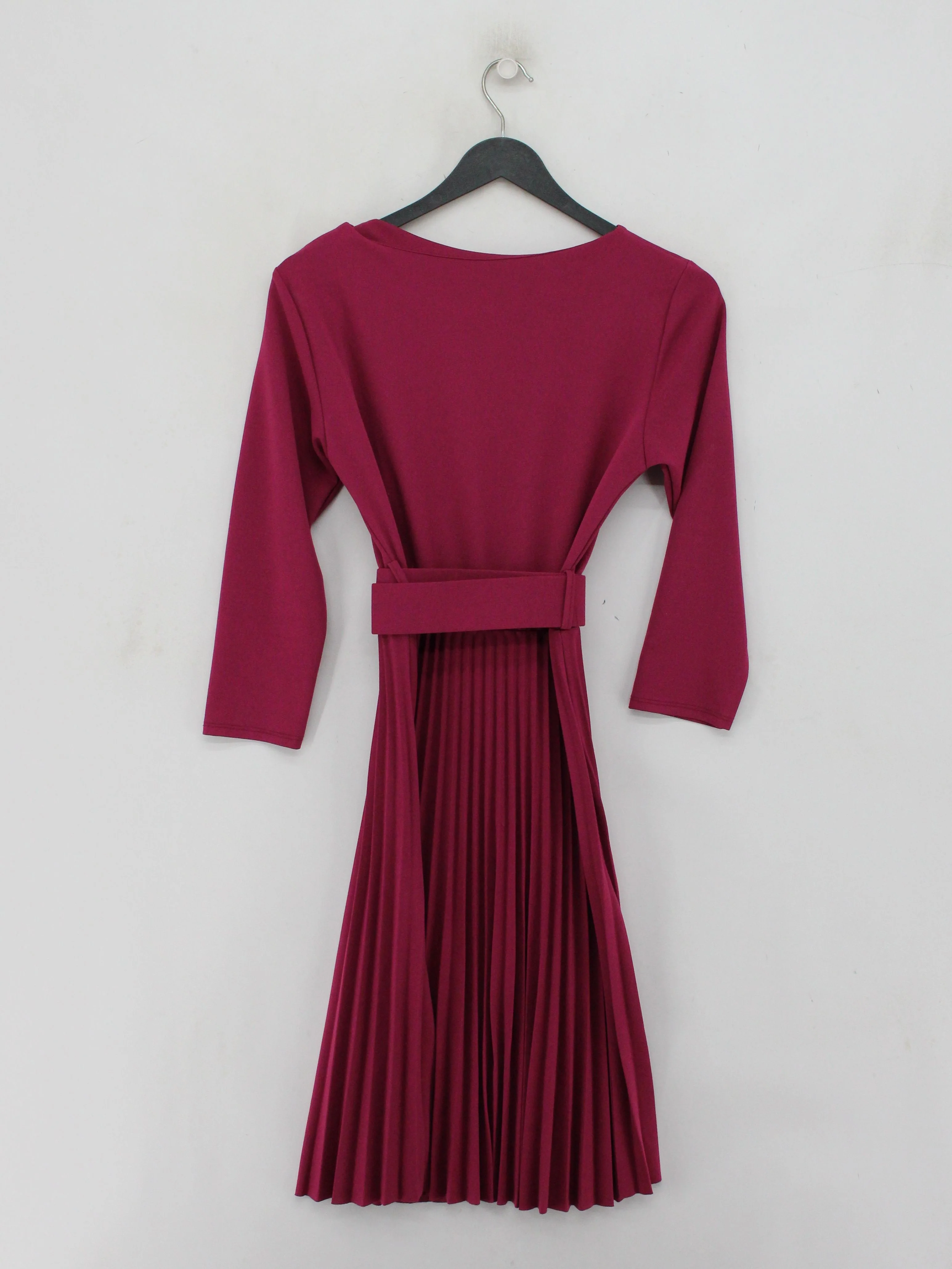 Nuna Lie Shirt Midi Dress S in Red - Image 2