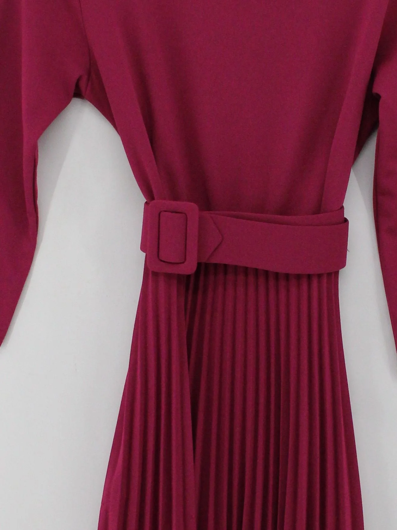 Nuna Lie Shirt Midi Dress S in Red - Image 3