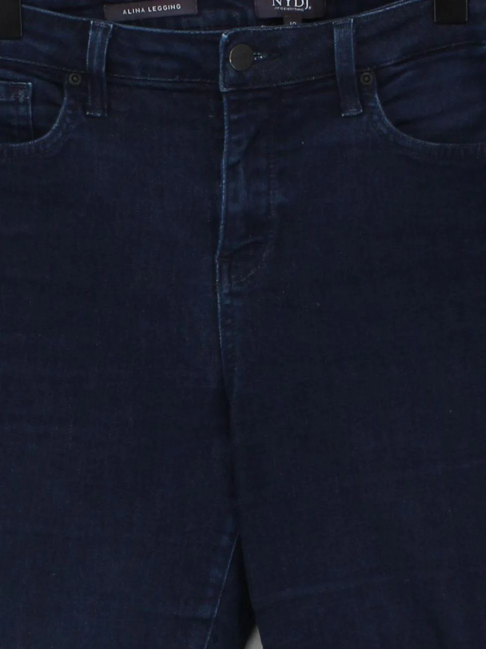 NYDJ Women's Jeans UK 10 Blue Cotton - Image 3