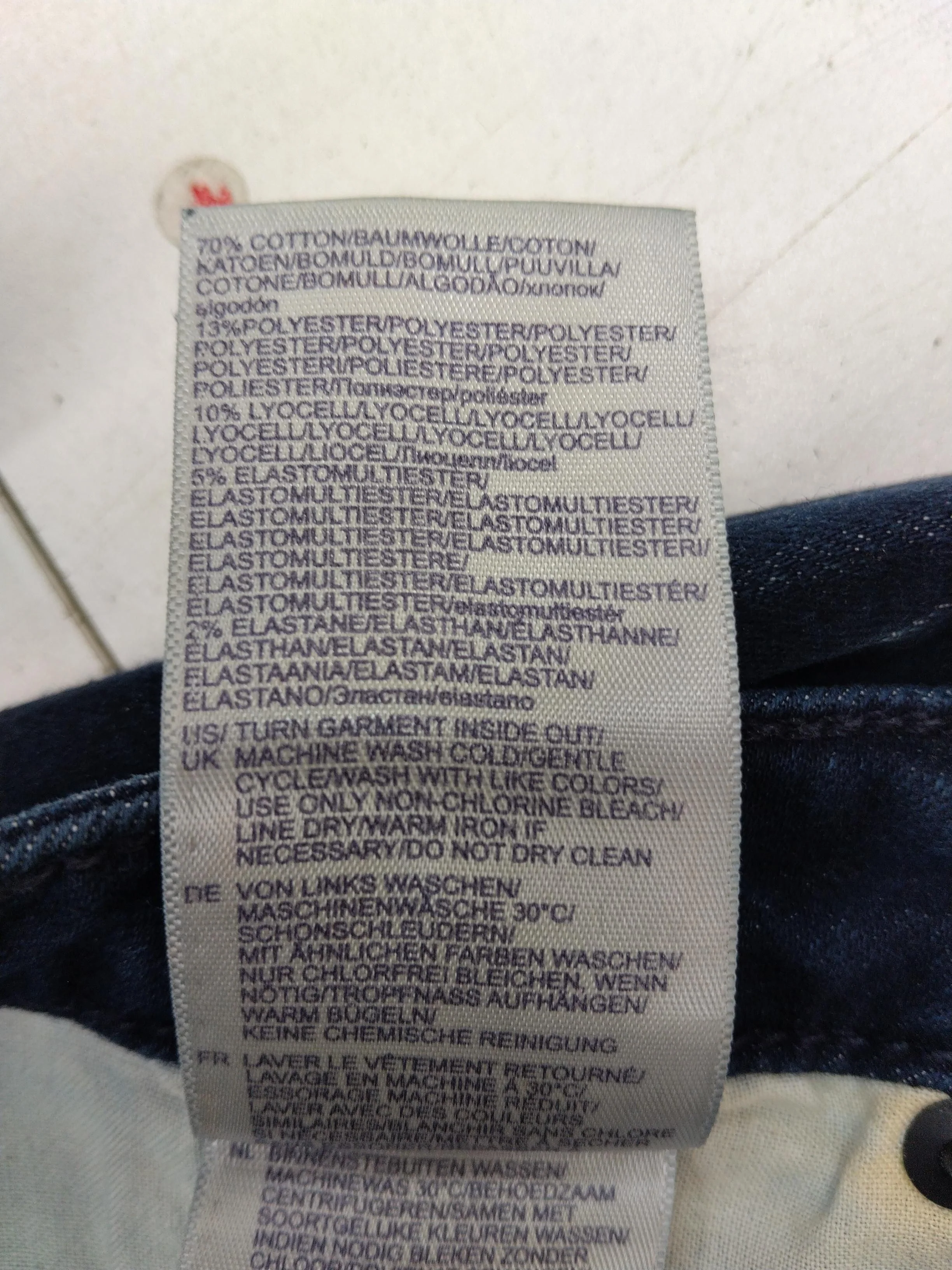 NYDJ Women's Jeans UK 10 Blue Cotton - Image 7