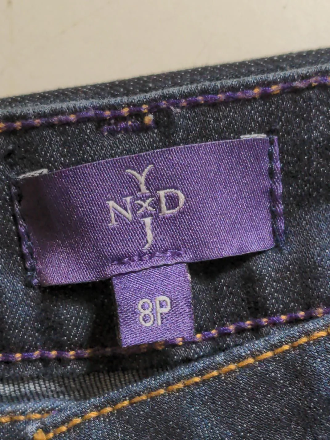 NYDJ Women's Jeans UK 12 Blue Cotton with Polyester, Viscose, Elastane Straight - Image 6