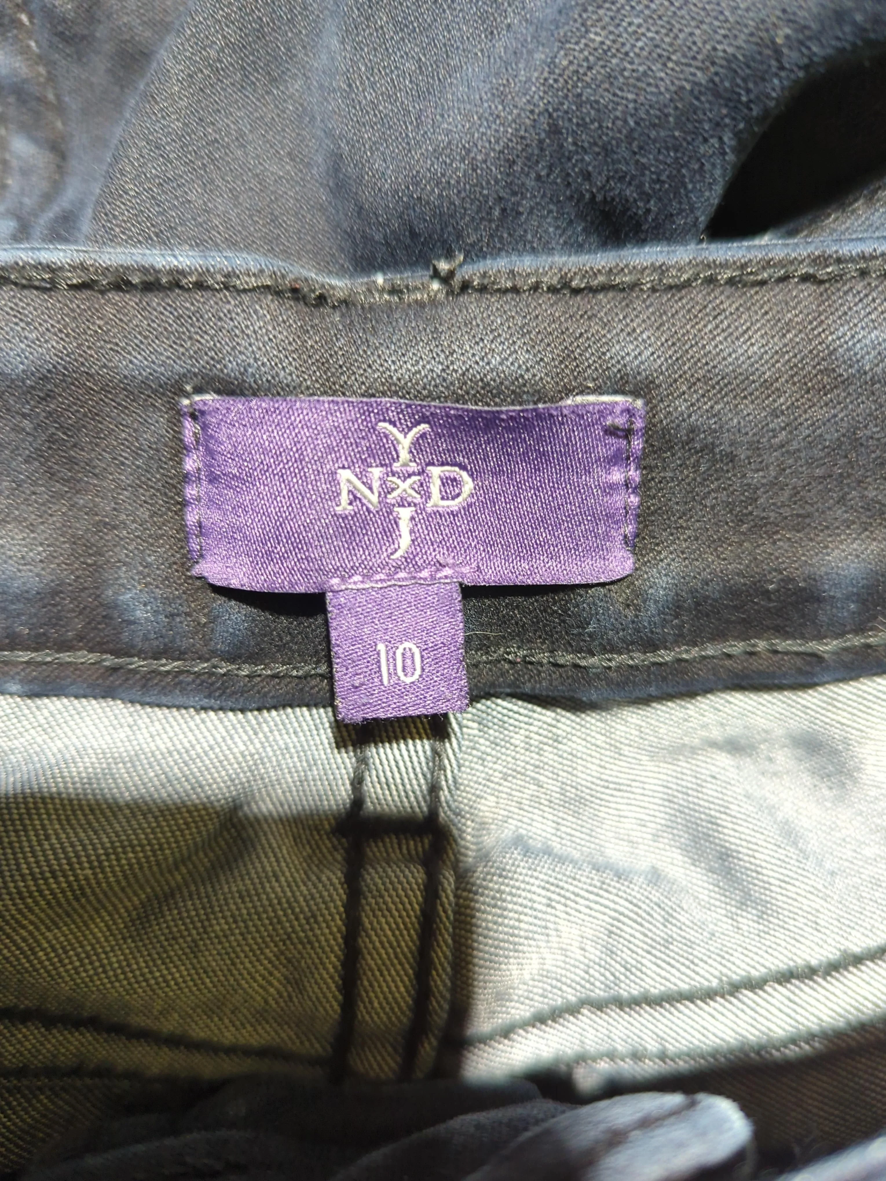 NYDJ Women's Jeans UK 14 Black 100% Other Straight - Image 6