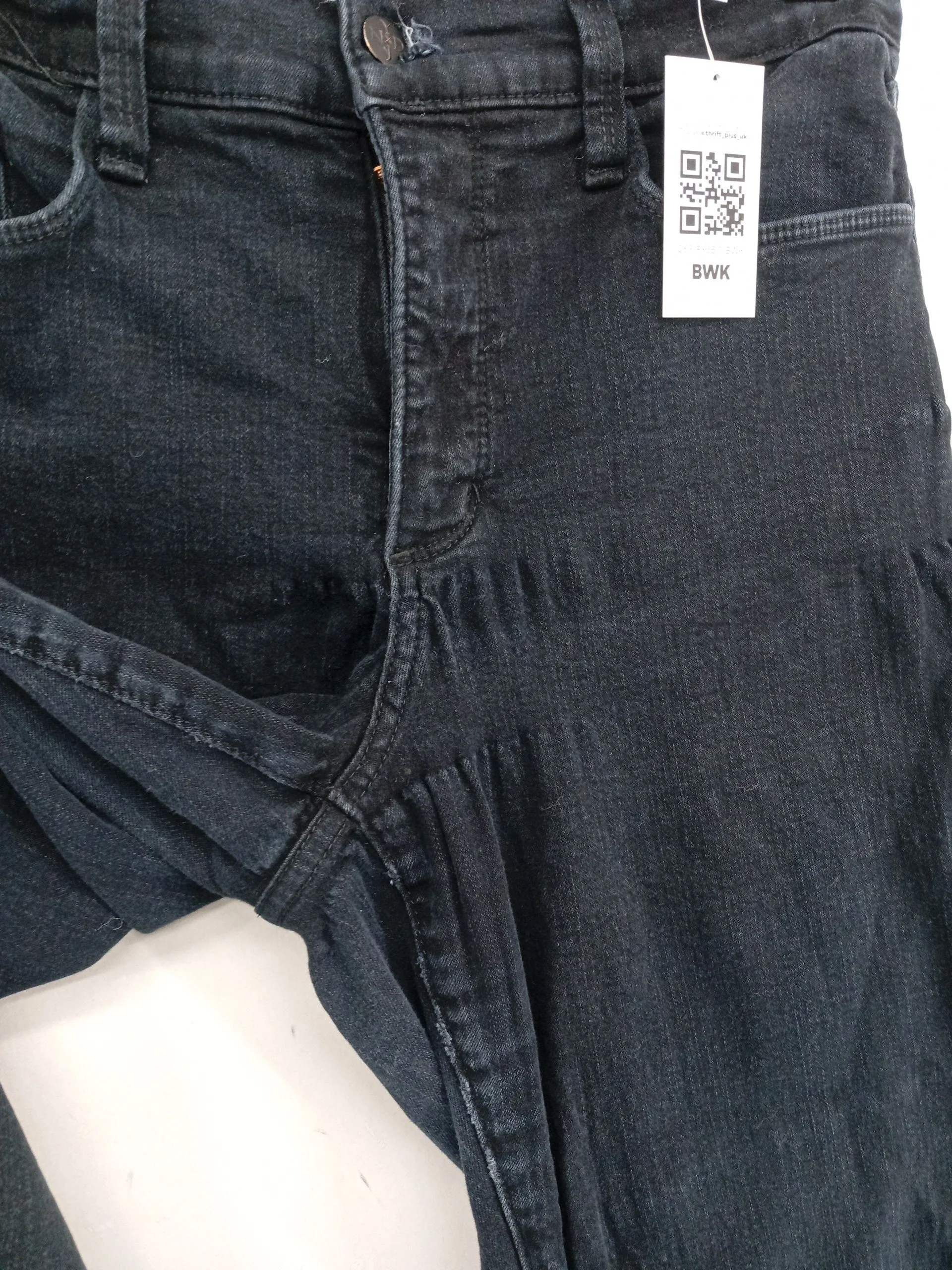 NYDJ Women's Jeans UK 14 Black Cotton with Elastane Straight - Image 5