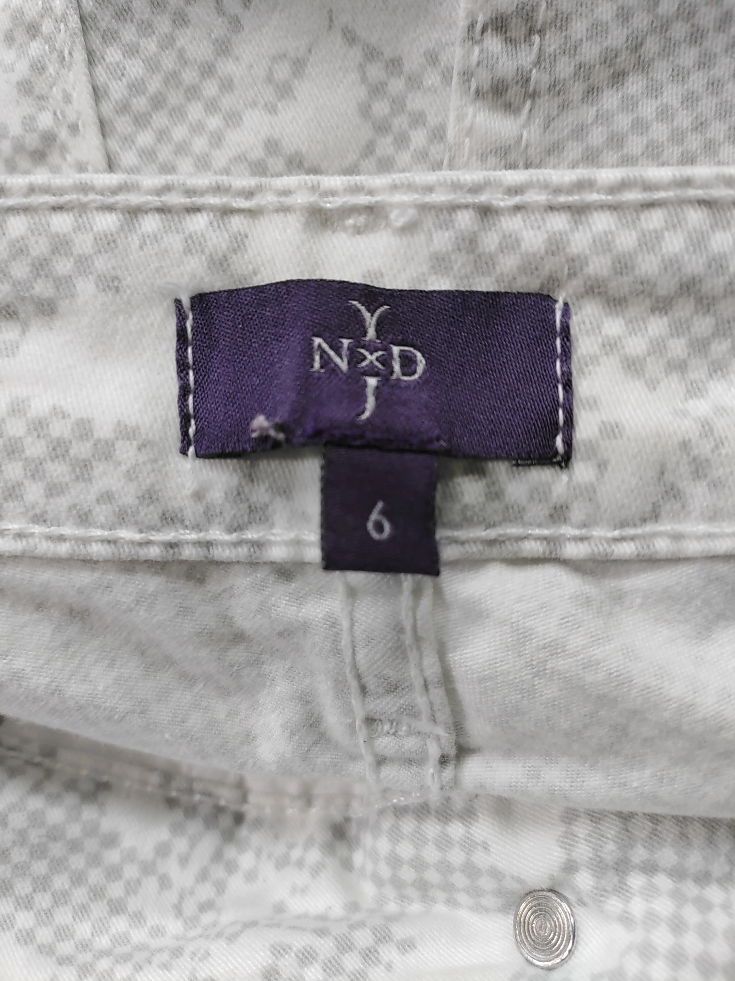 NYDJ Women's Trousers UK 10 White Cotton with Elastane Skinny Chino - Image 5