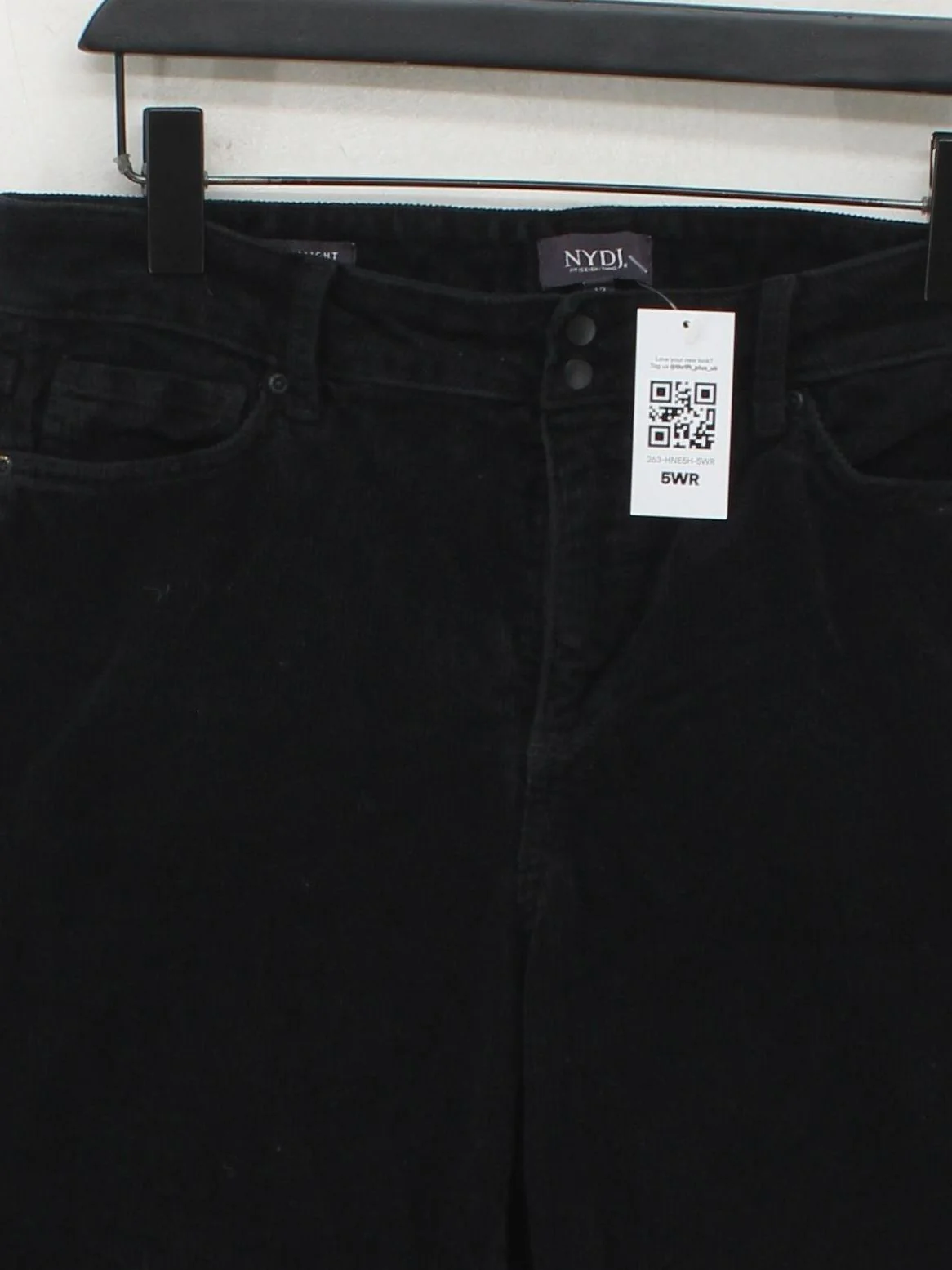 NYDJ Women's Trousers UK 16 Black Cotton with Elastane Straight Chino - Image 3