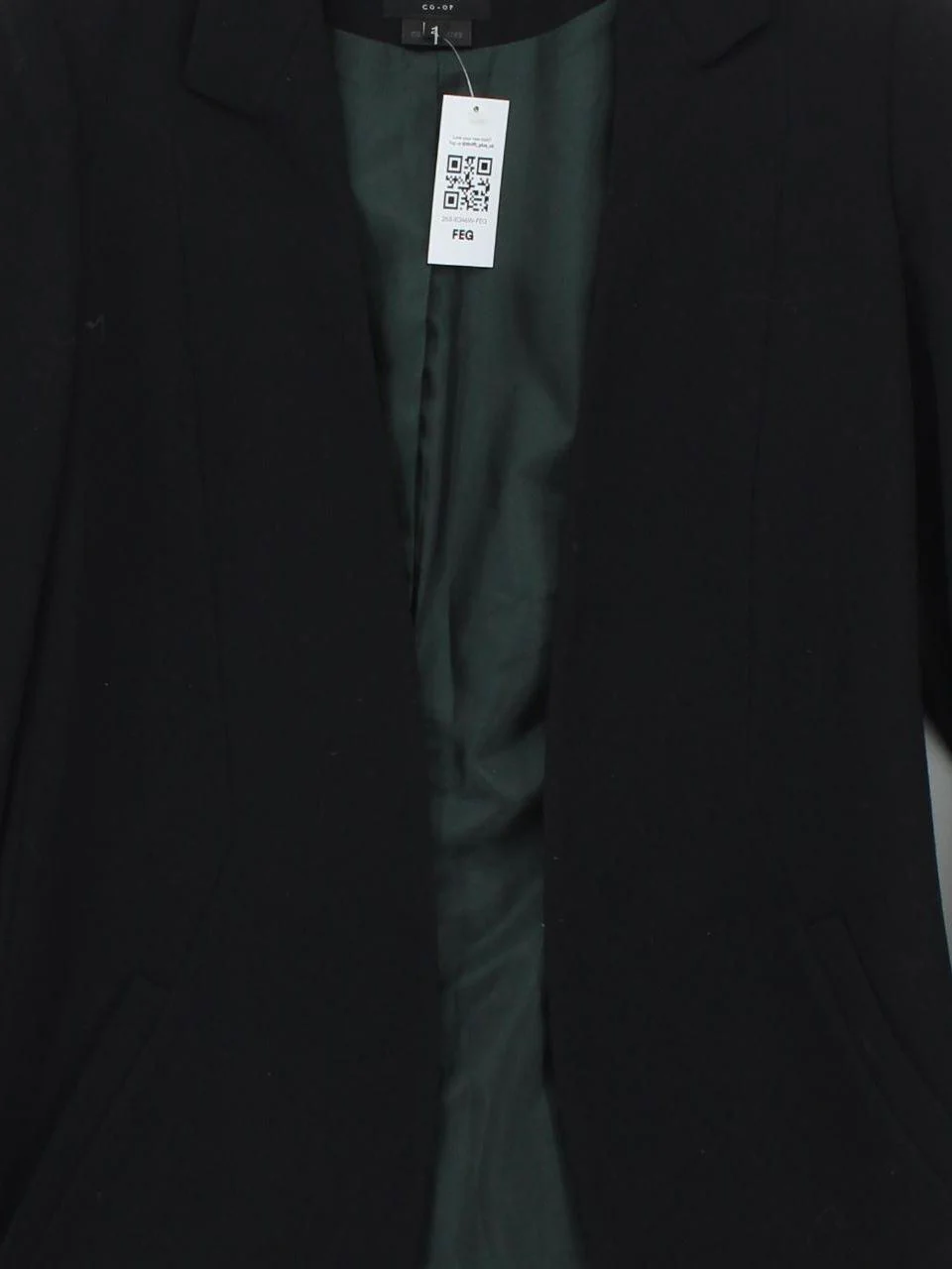 O'2nd Women's Blazer UK 6 Black Wool with Polyester Overcoat - Image 3