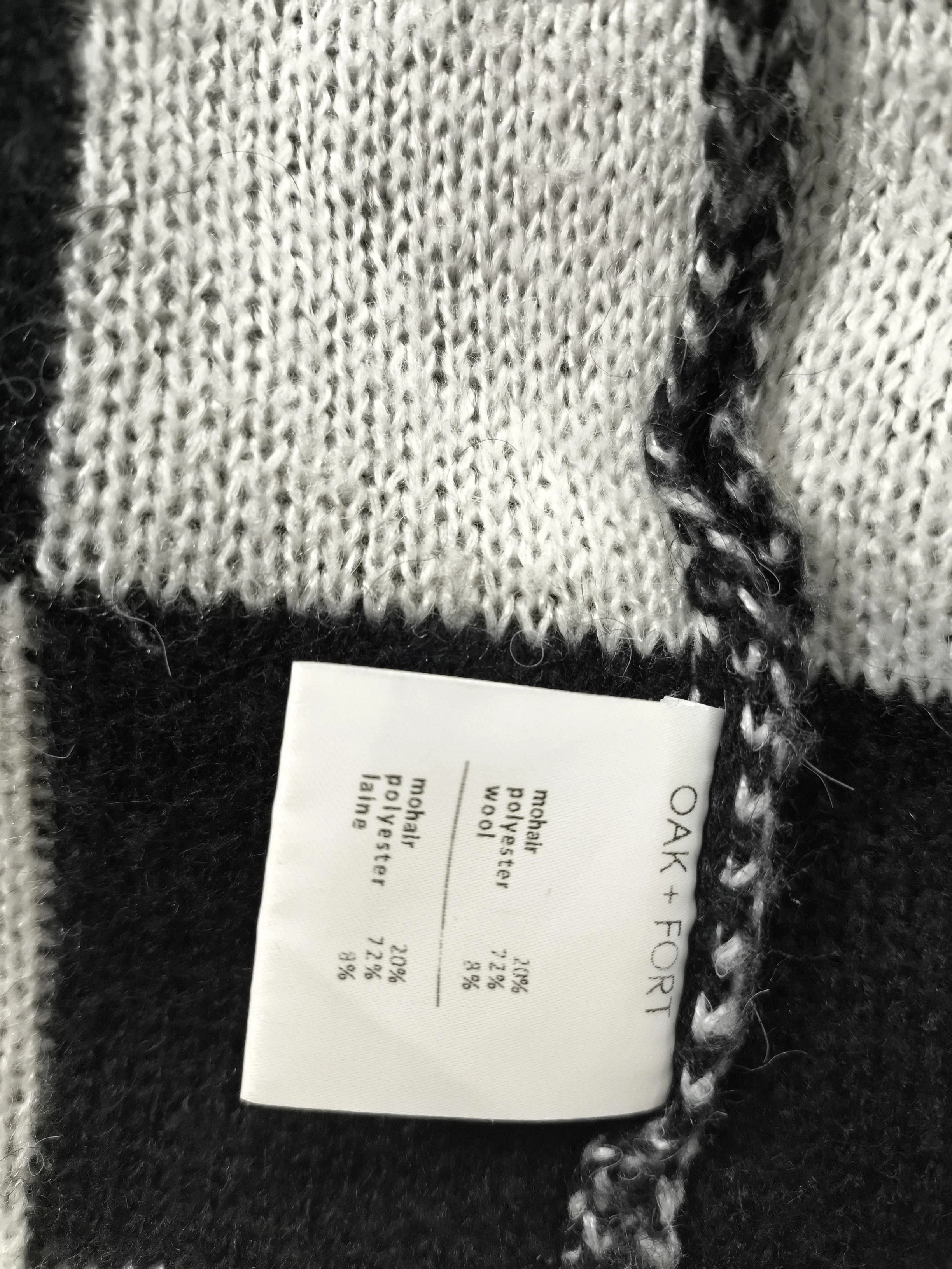 Oak + Fort Women's Cardigan S Multi Polyester with Mohair, Wool Cardigan - Image 7