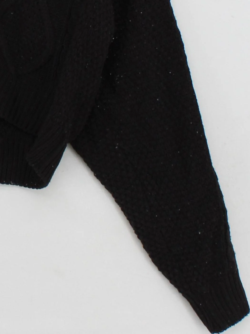 Oak + Fort Women's Jumper S Black 100% Acrylic V-Neck Pullover - Image 4