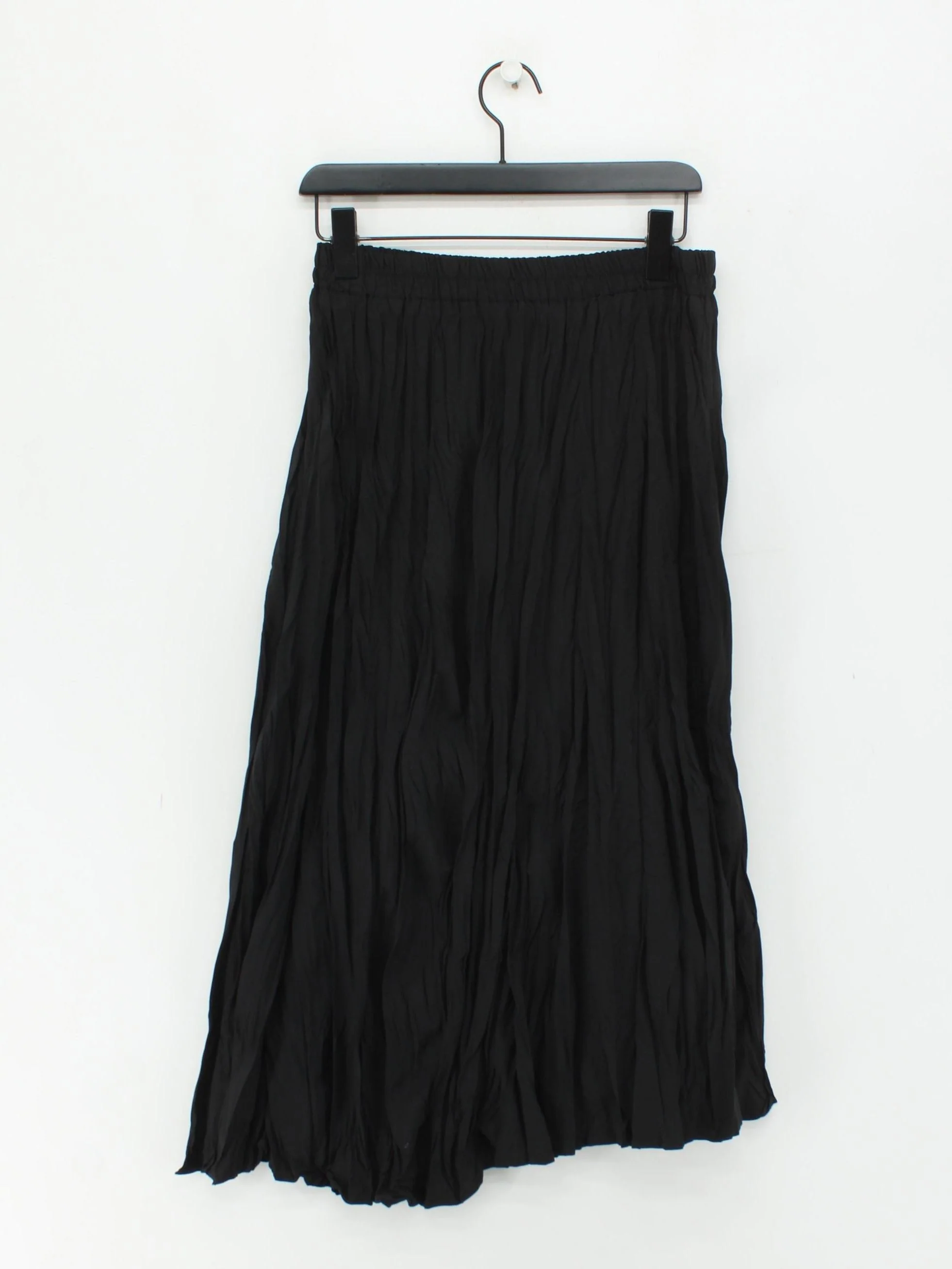 Oak + Fort Women's Midi Skirt S Black 100% Other Midi Pleated - Image 2