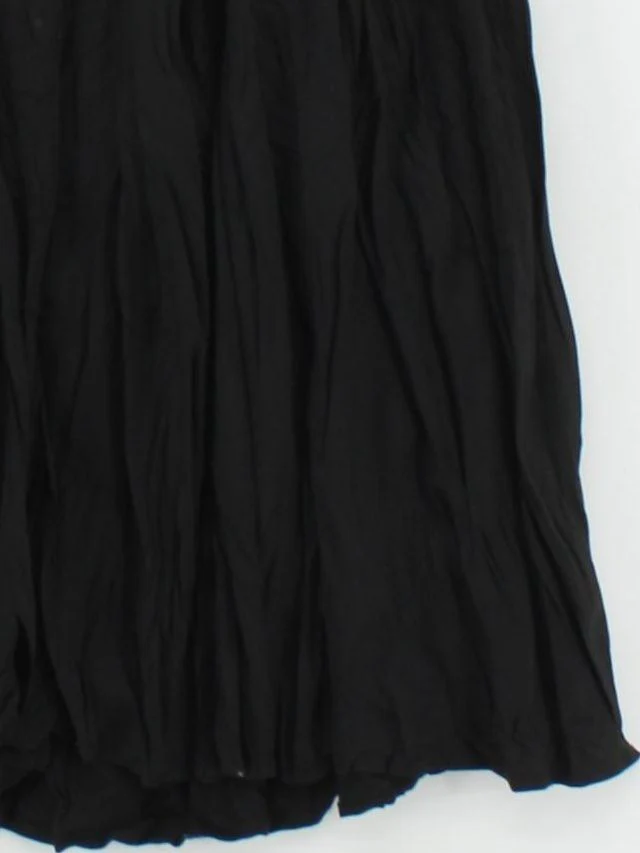 Oak + Fort Women's Midi Skirt S Black 100% Other Midi Pleated - Image 4