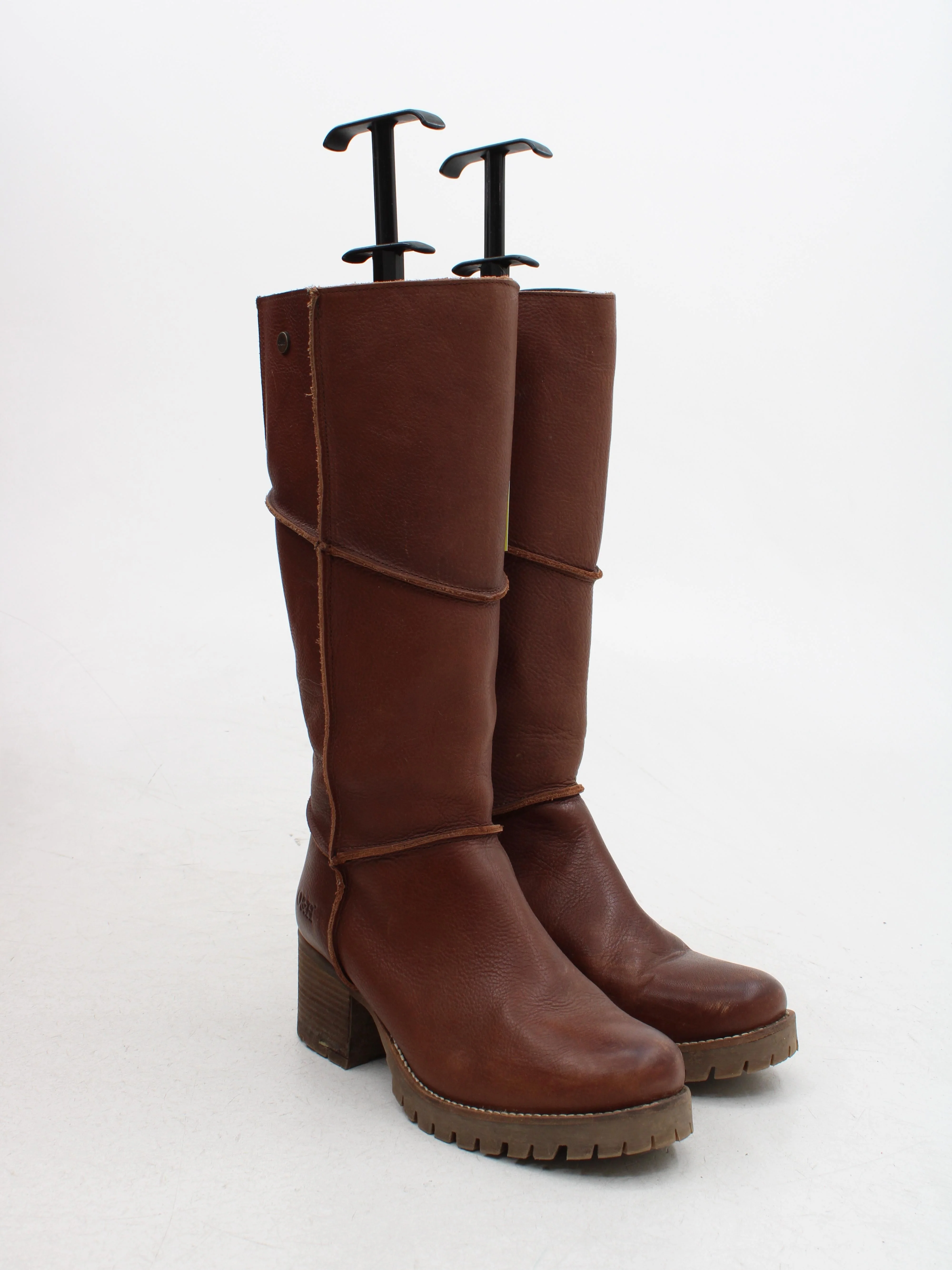 Oak & Hyde Women's Boots UK 6 Brown 100% Leather Riding Boot - Image 4