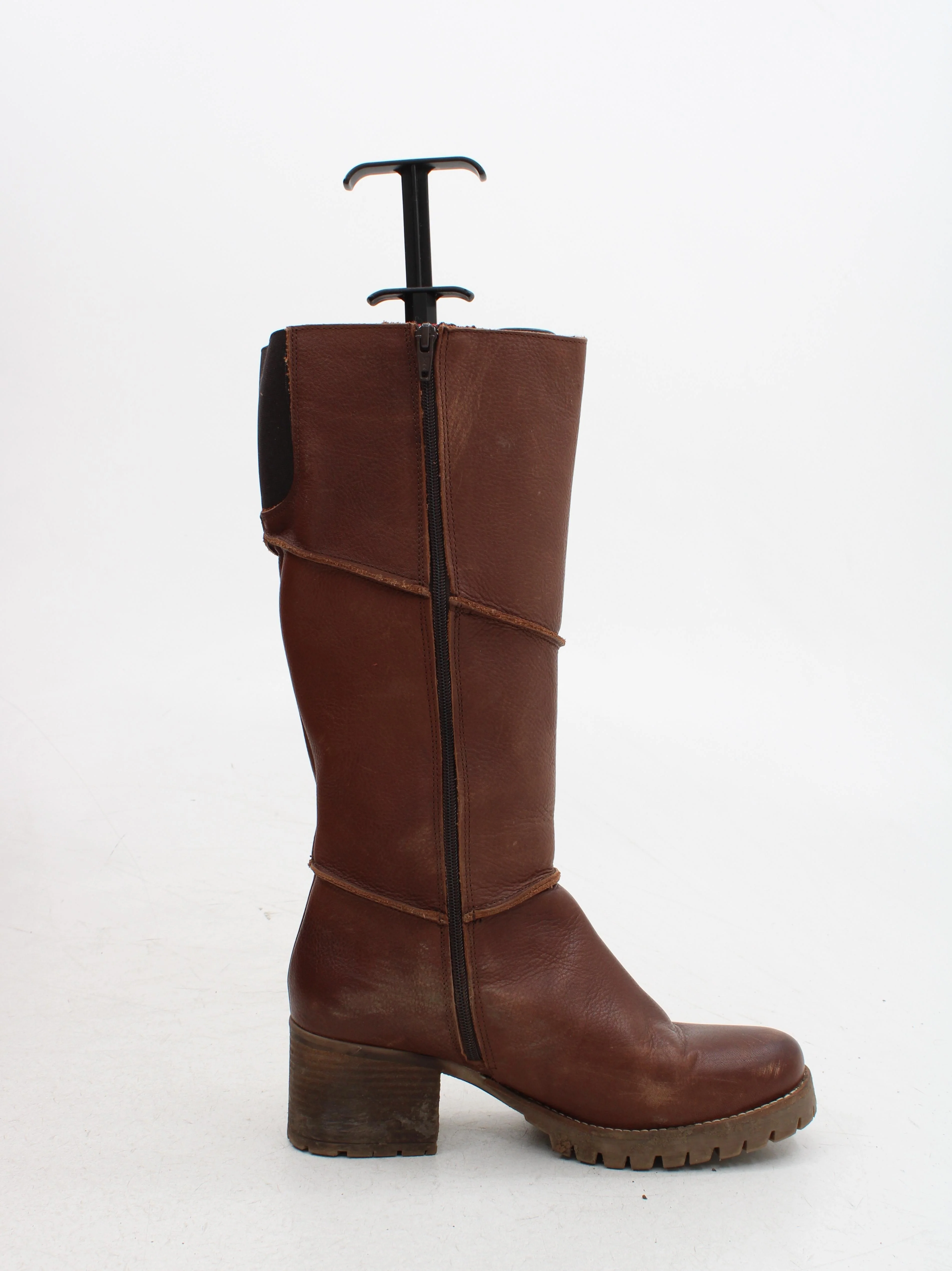 Oak & Hyde Women's Boots UK 6 Brown 100% Leather Riding Boot - Image 5