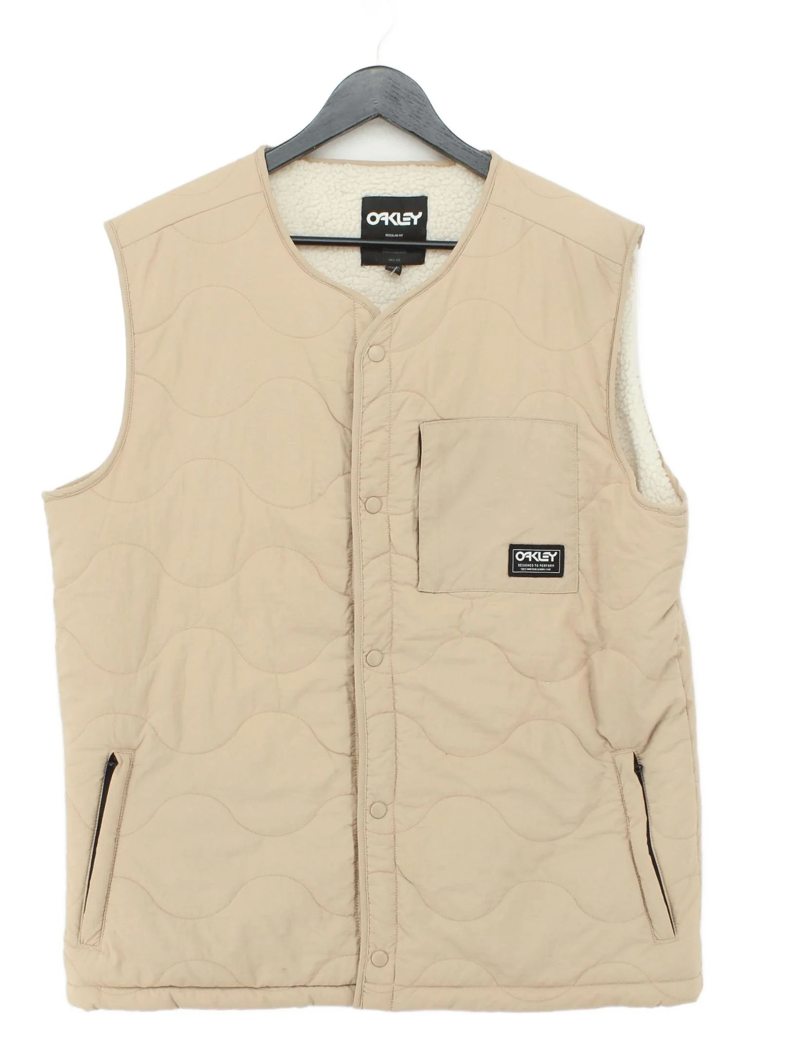 Oakley Men's Coat XL Tan Nylon with Polyester Overcoat