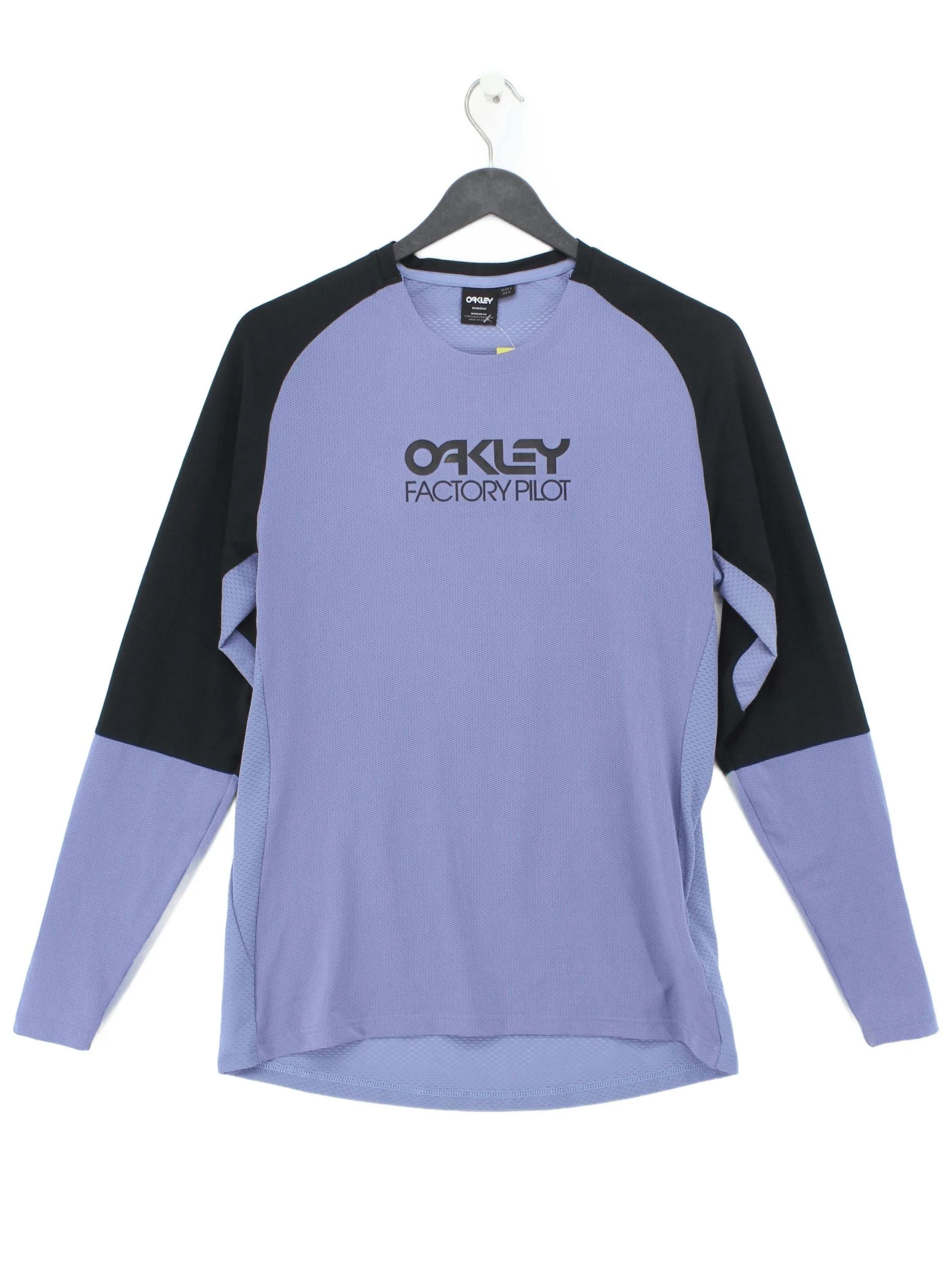 Oakley Men's T-Shirt S Blue Graphic Polyester with Elastane Round Neck Basic