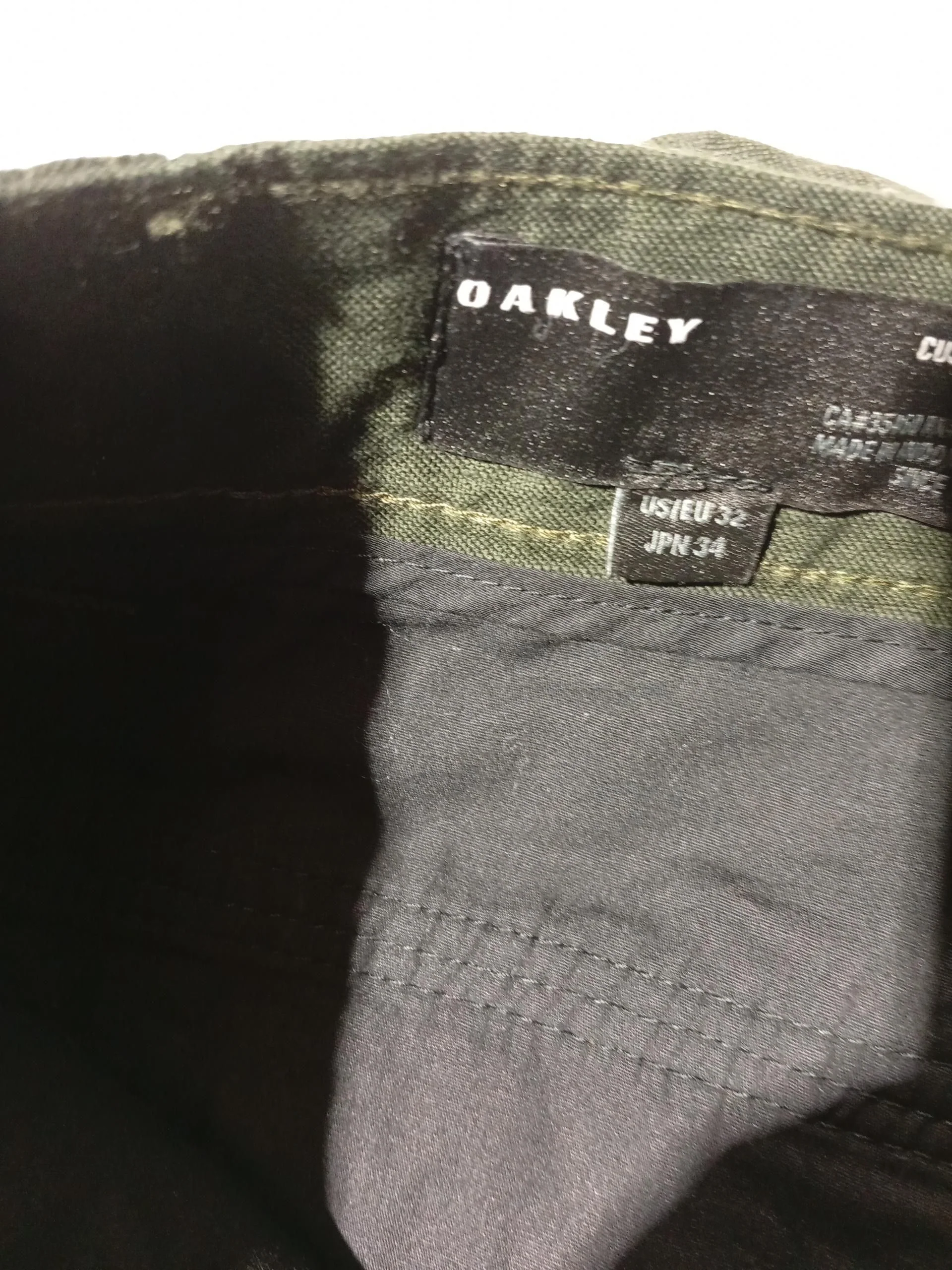 Oakley Men's Trousers M Green 100% Cotton Straight Cargo - Image 5