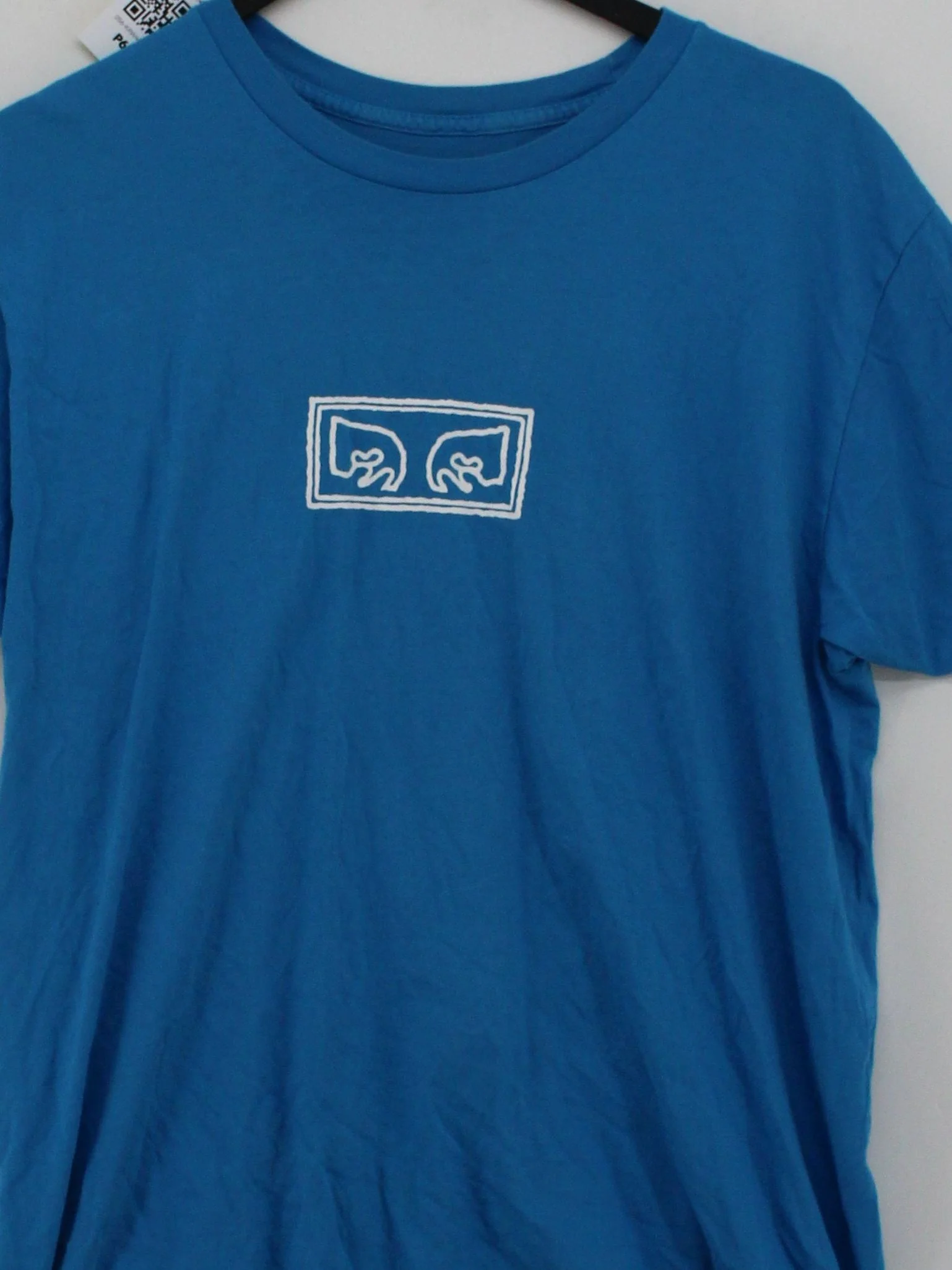 Obey Men's T-Shirt L Blue Graphic 100% Cotton Basic - Image 3