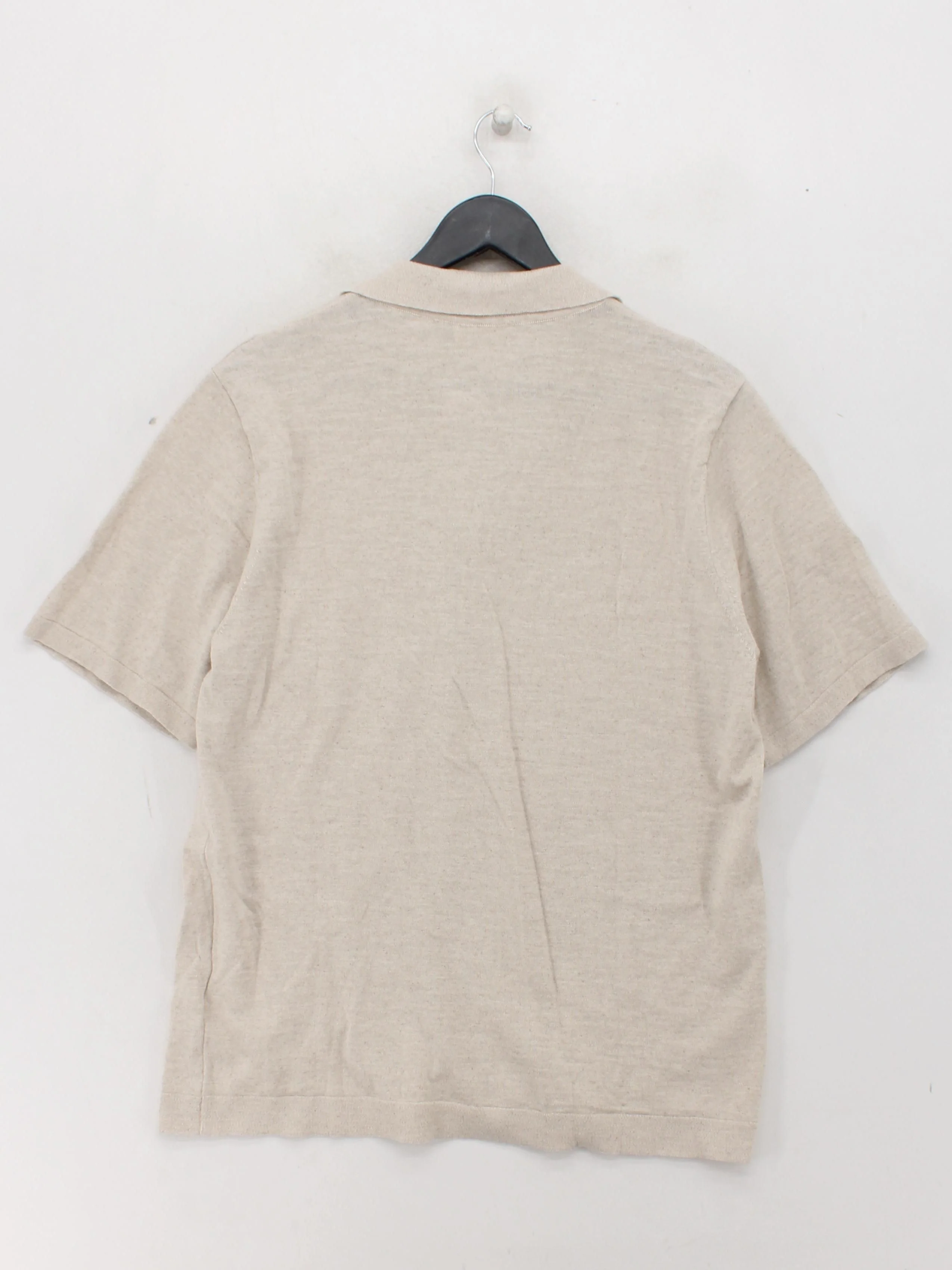 Octobre Editions Men's Shirt L Cream Cotton with Linen Basic - Image 2