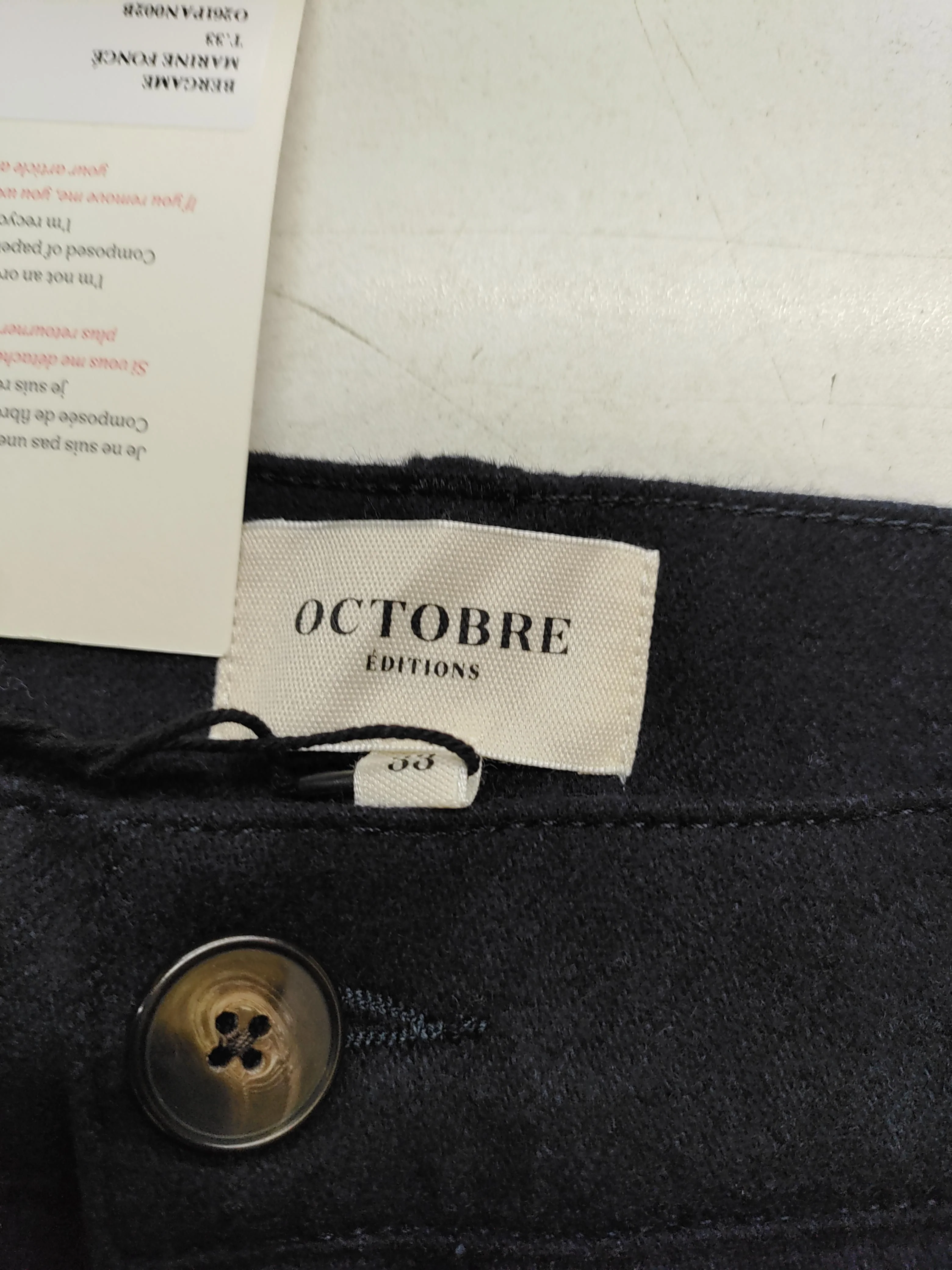 Octobre Editions Men's Trousers W 36 in Blue Wool New with tags - Image 5