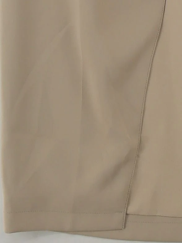 Oddmuse Women's Midi Skirt M Tan Polyester with Spandex Midi Straight & Pencil - Image 4