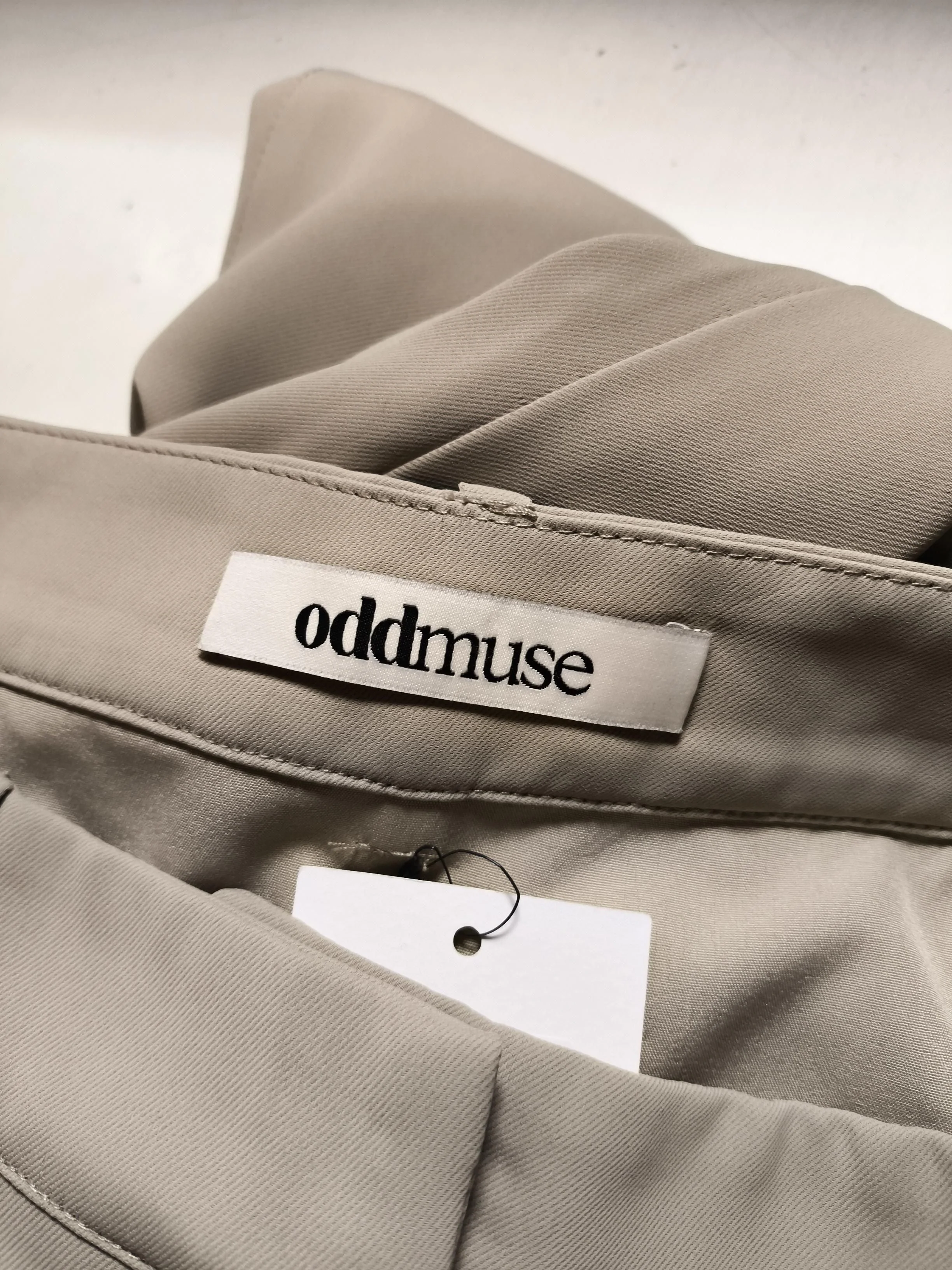 Oddmuse Women's Midi Skirt M Tan Polyester with Spandex Midi Straight & Pencil - Image 5