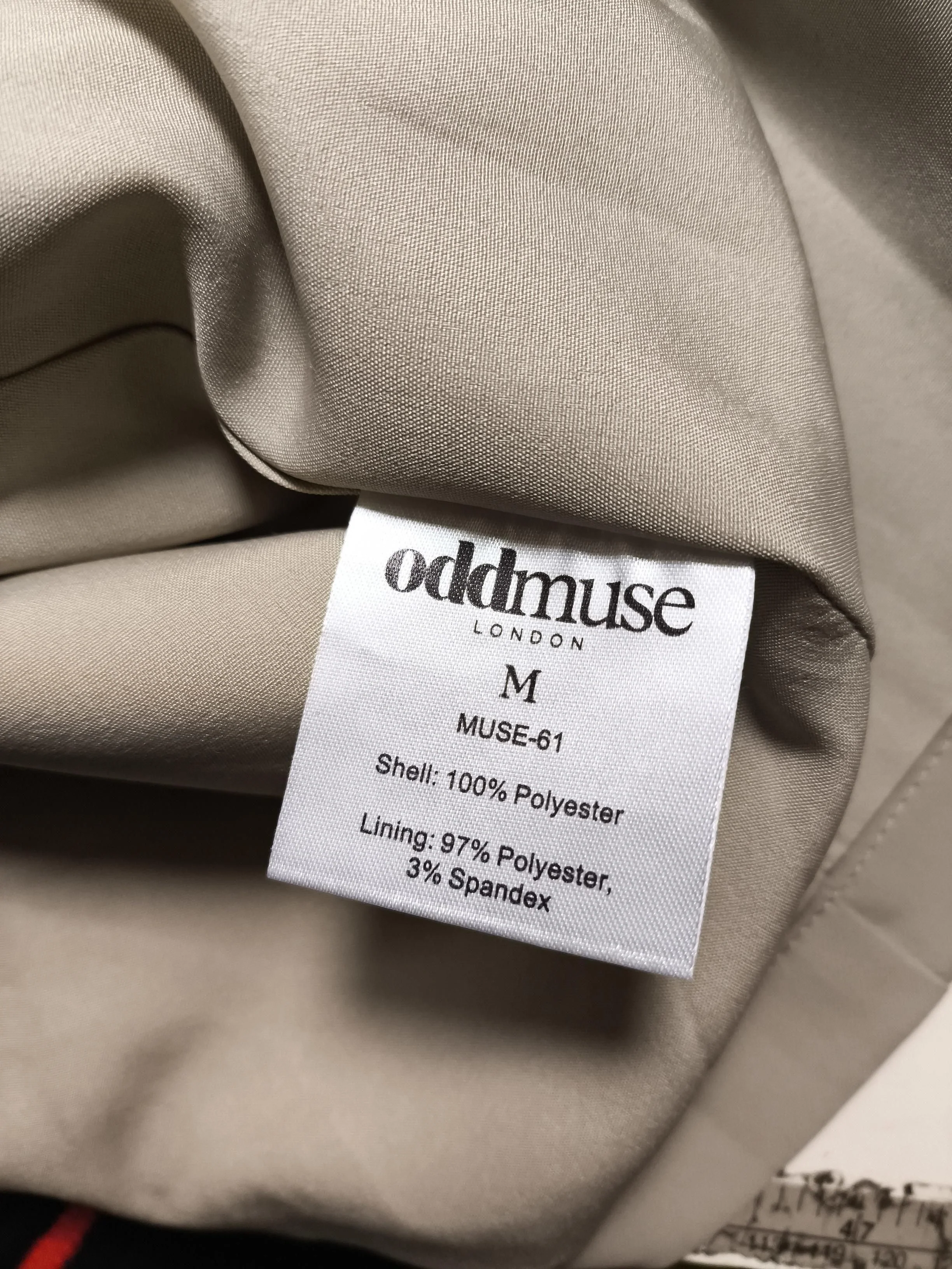 Oddmuse Women's Midi Skirt M Tan Polyester with Spandex Midi Straight & Pencil - Image 6