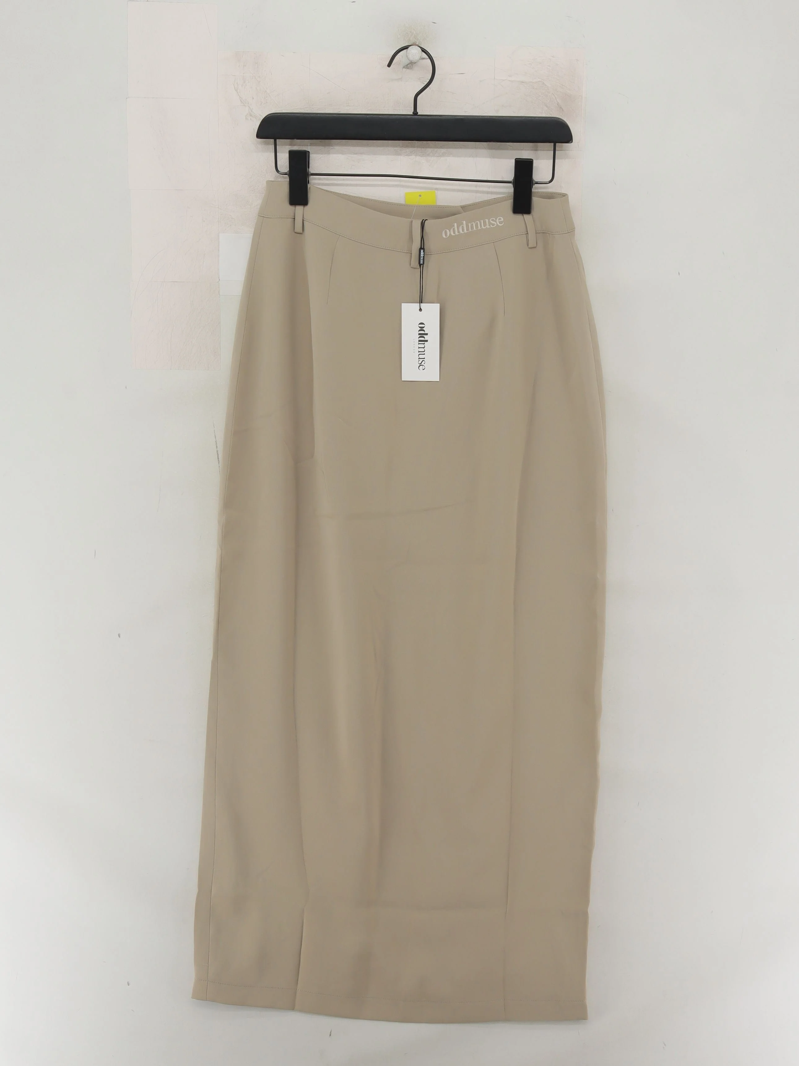 Oddmuse Women's Midi Skirt M Tan Polyester with Spandex Midi Straight & Pencil - Image 2
