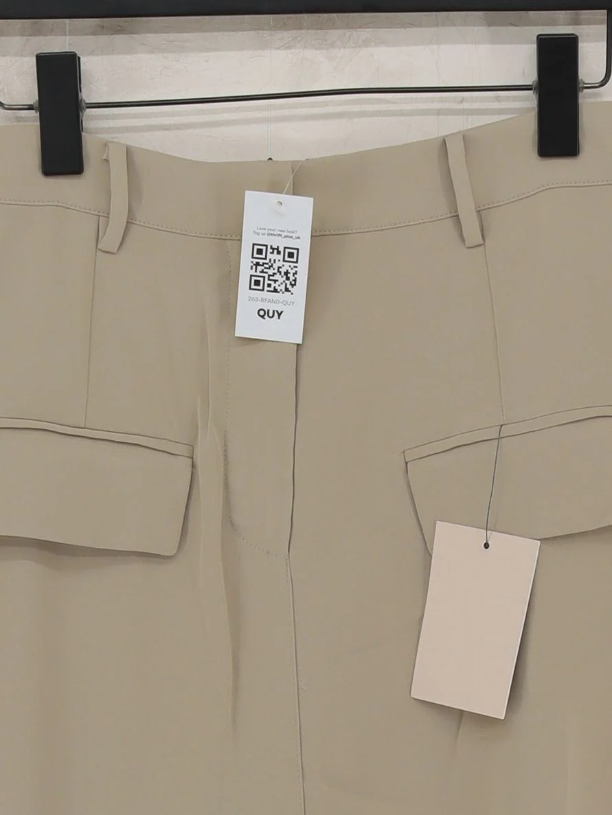 Oddmuse Women's Midi Skirt M Tan Polyester with Spandex Midi Straight & Pencil - Image 3