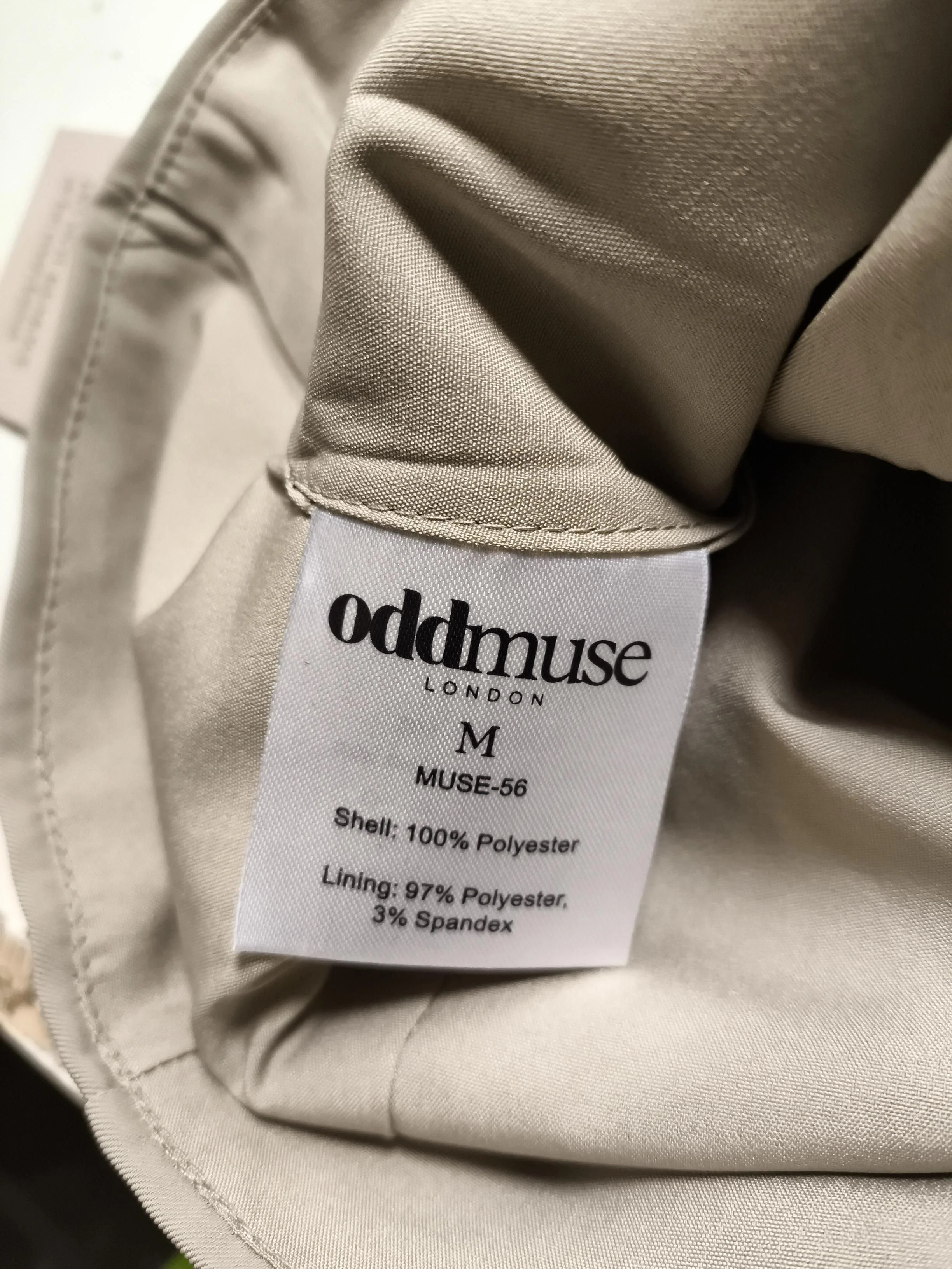 Oddmuse Women's Top M Tan Polyester with Spandex Sleeveless Round Neck Basic - Image 6