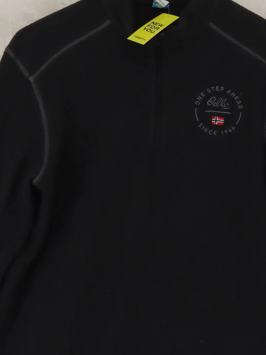 Odlo Men's Jumper M Black 100% Polyester High Neck Pullover - Image 3