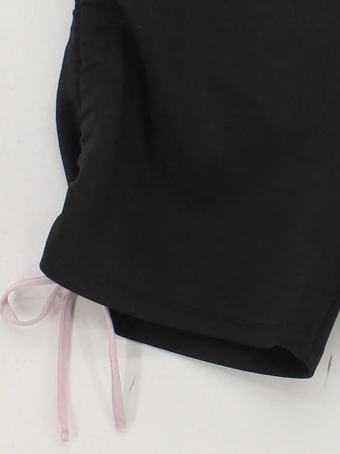 Odolls Women's Shorts UK 12 Black Polyester with Elastane Sweat - Image 4